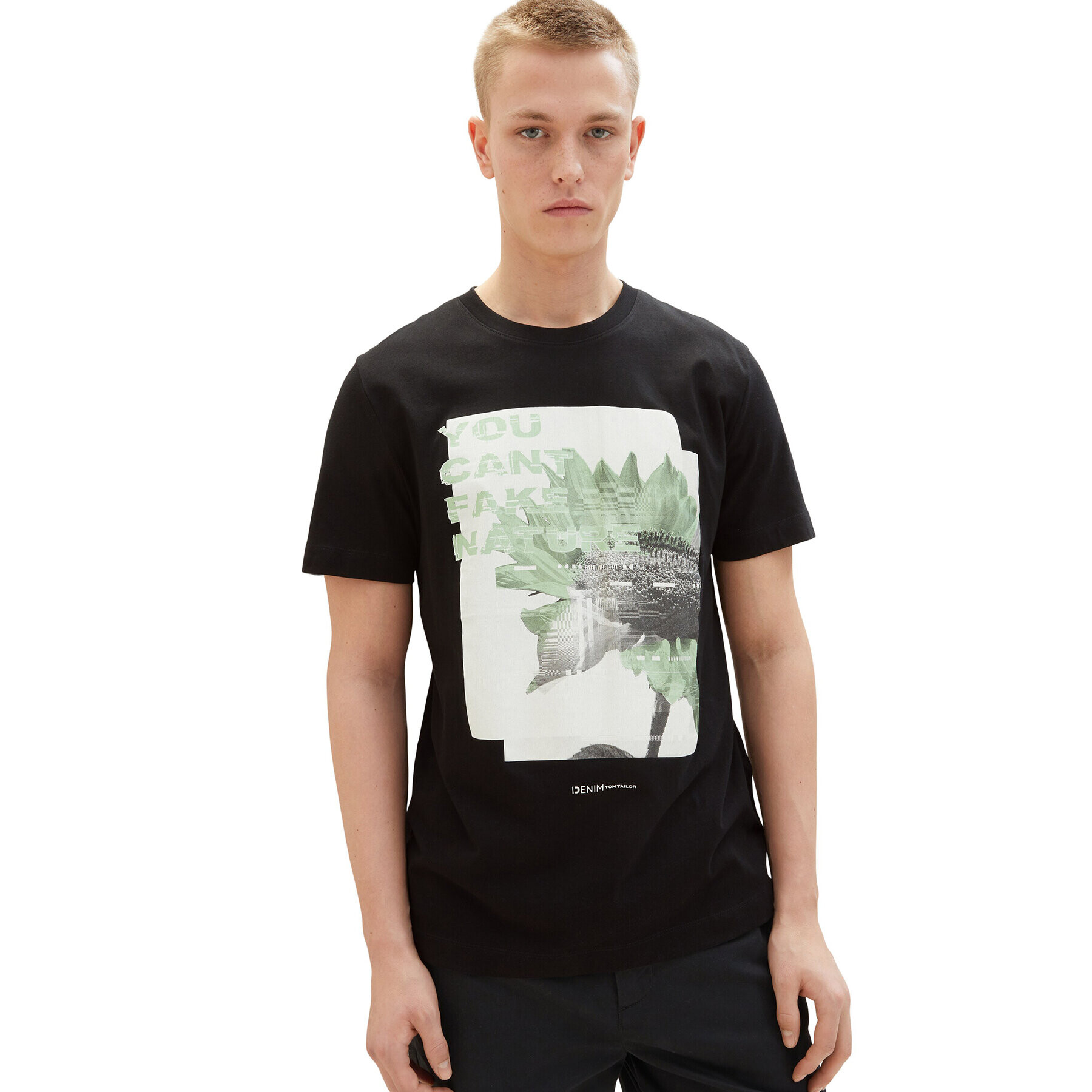 Tom Tailor Denim Тишърт 1035599 Черен - Pepit.bg