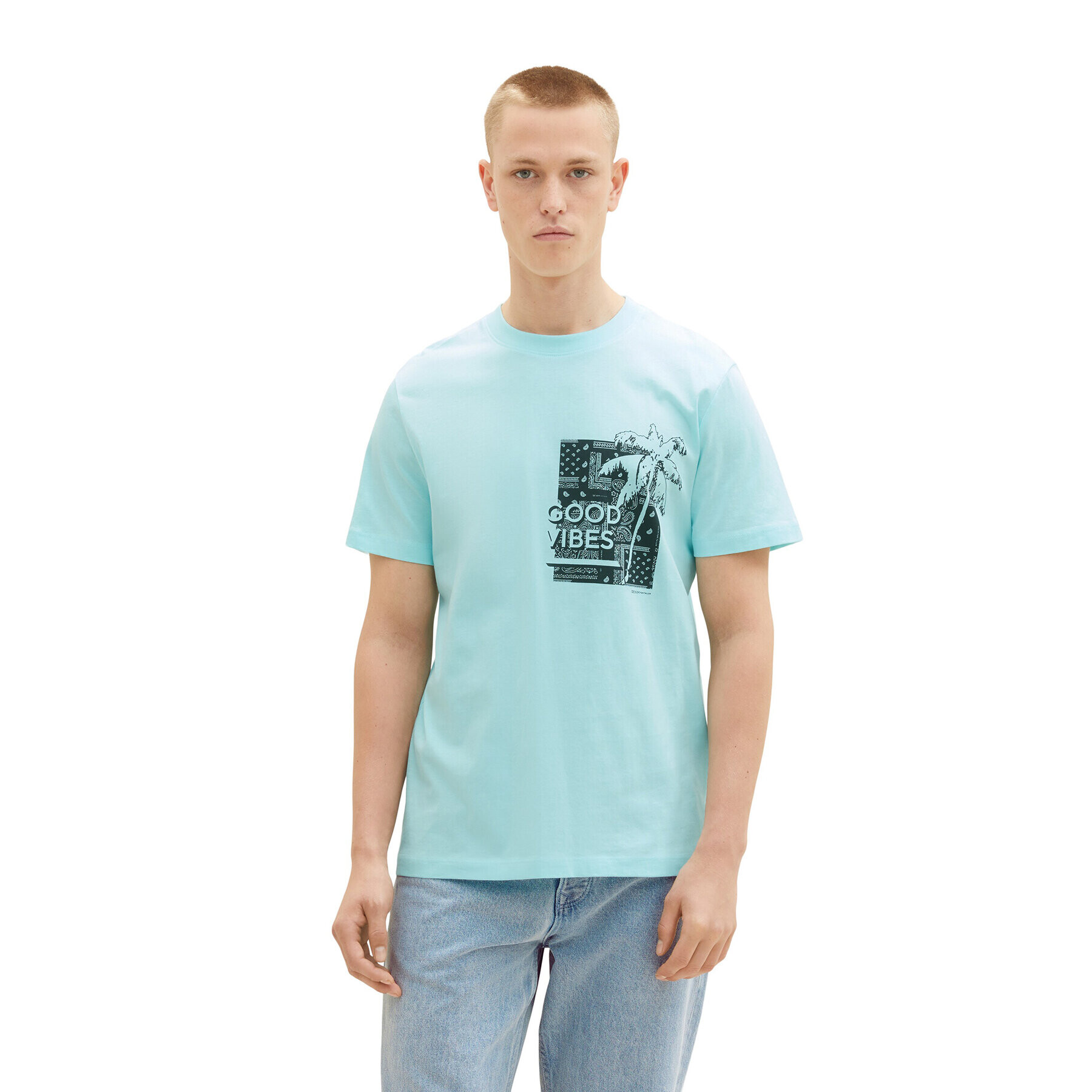 Tom Tailor Denim Тишърт 1037205 Син Regular Fit - Pepit.bg