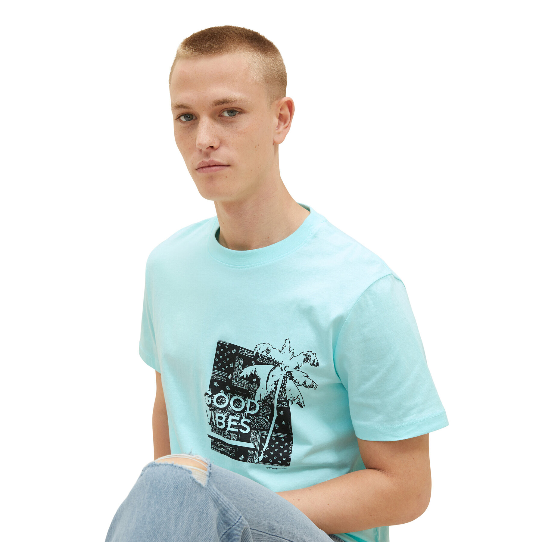 Tom Tailor Denim Тишърт 1037205 Син Regular Fit - Pepit.bg