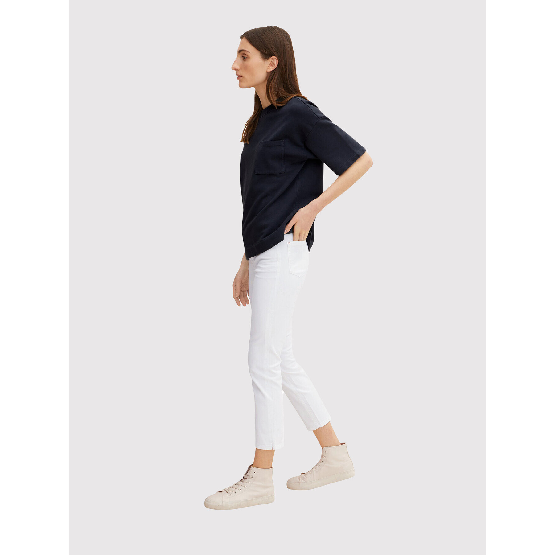 Tom Tailor Дънки 1031329 Бял Slim Fit - Pepit.bg