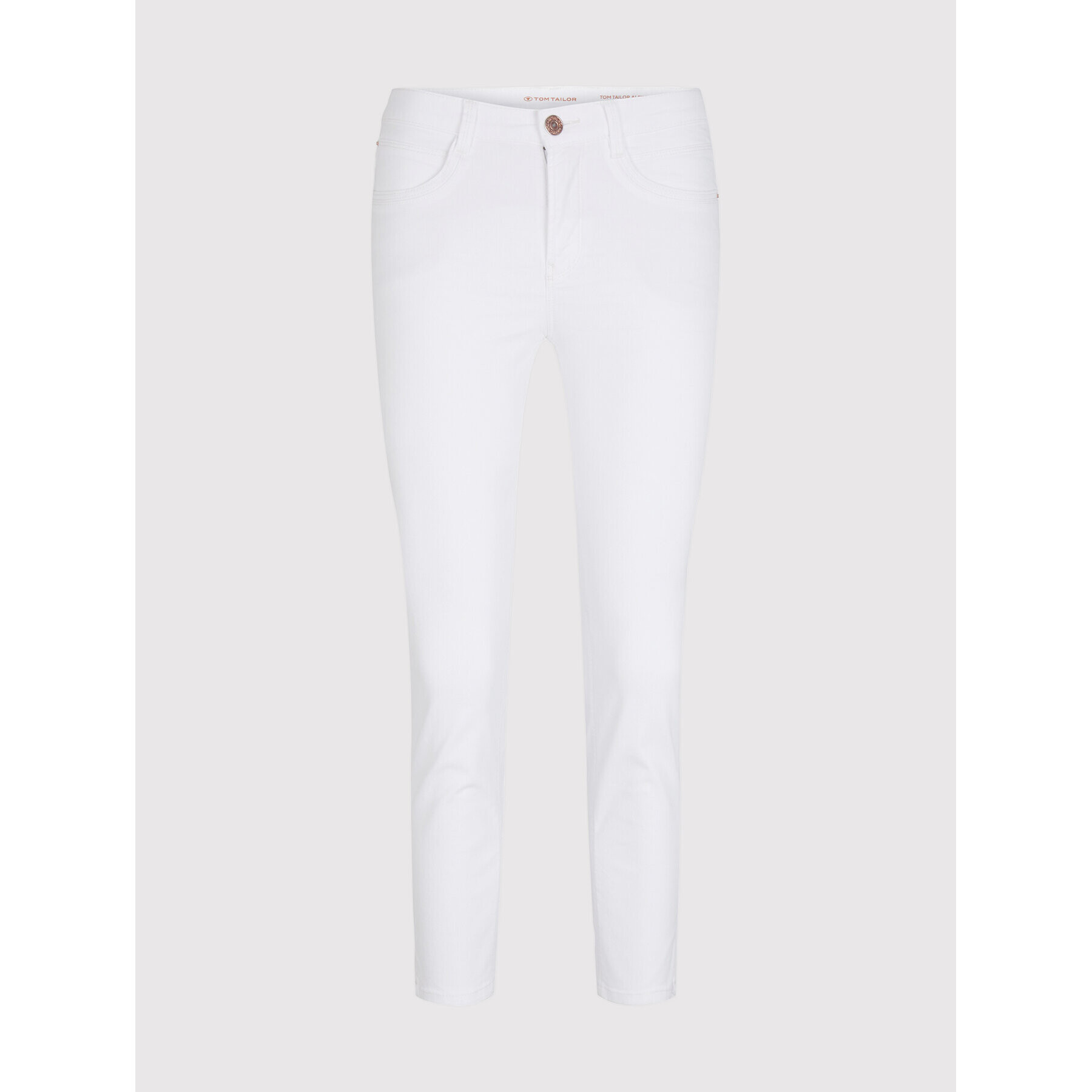 Tom Tailor Дънки 1031329 Бял Slim Fit - Pepit.bg