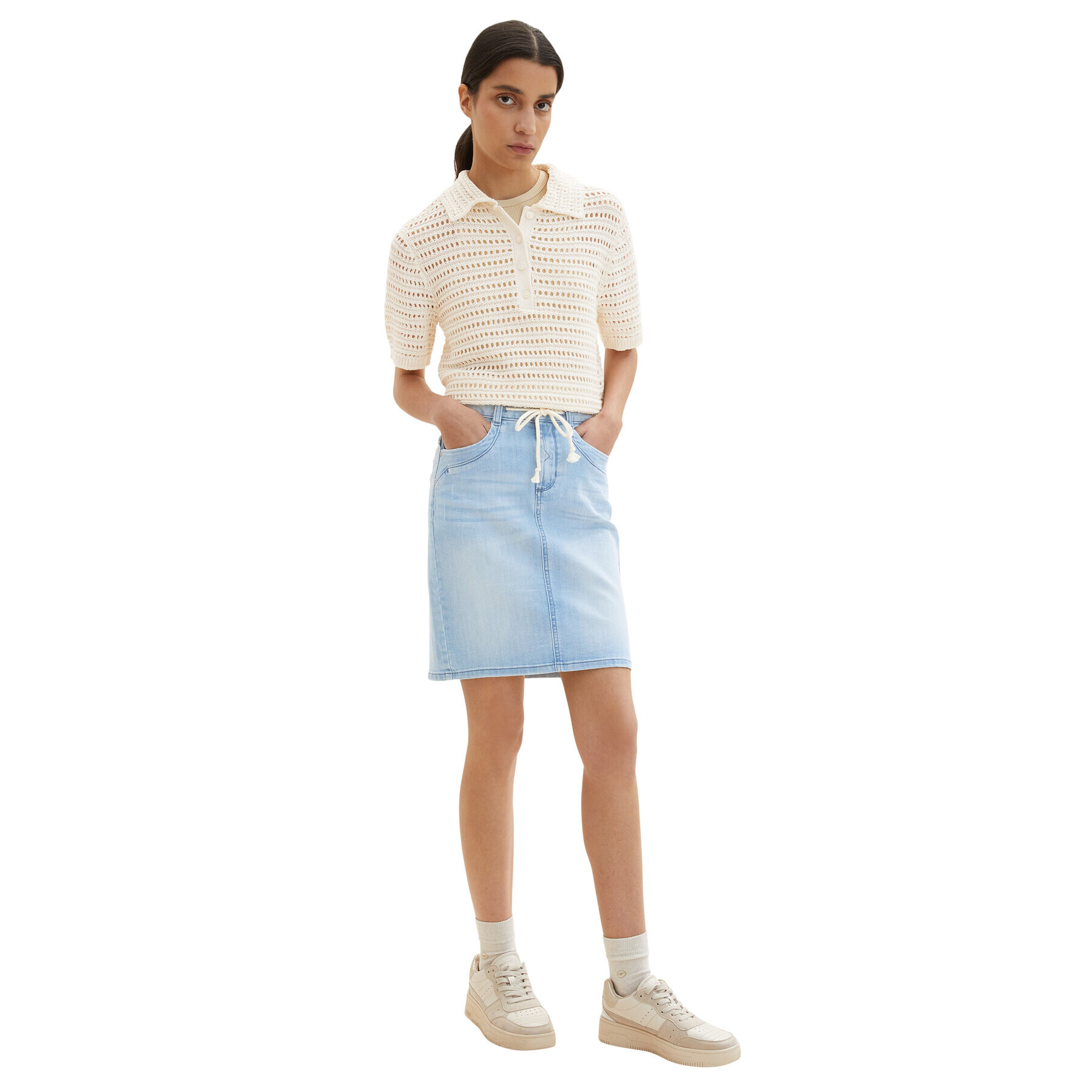 Tom Tailor Дънкова пола 1035240 Син Regular Fit - Pepit.bg