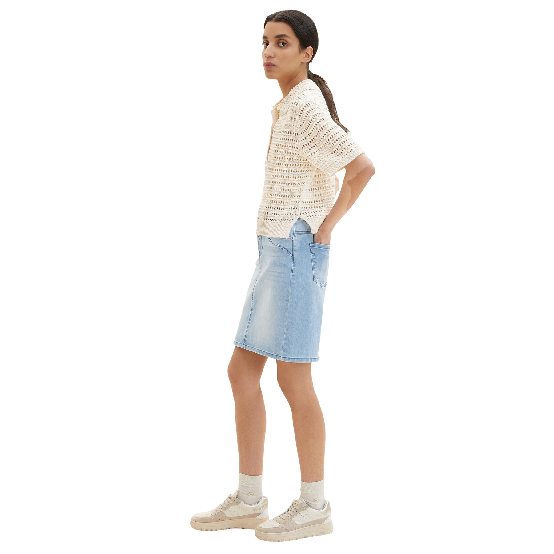 Tom Tailor Дънкова пола 1035240 Син Regular Fit - Pepit.bg