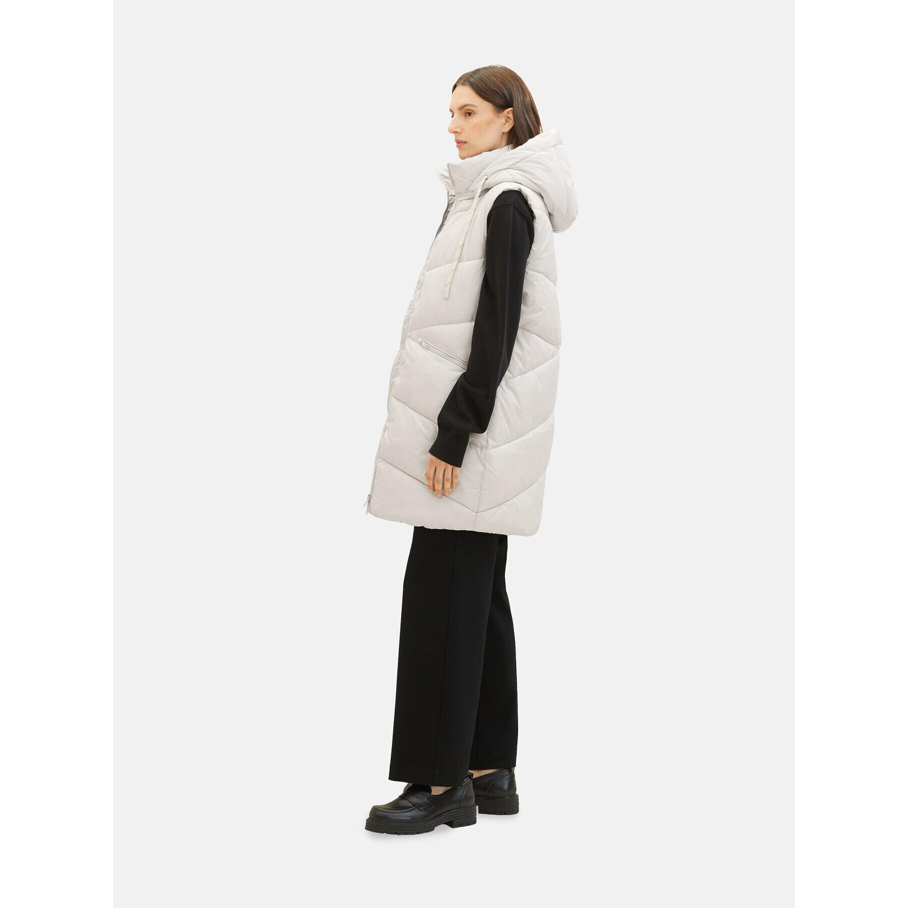 Tom Tailor Елек 1037562 Екрю Regular Fit - Pepit.bg