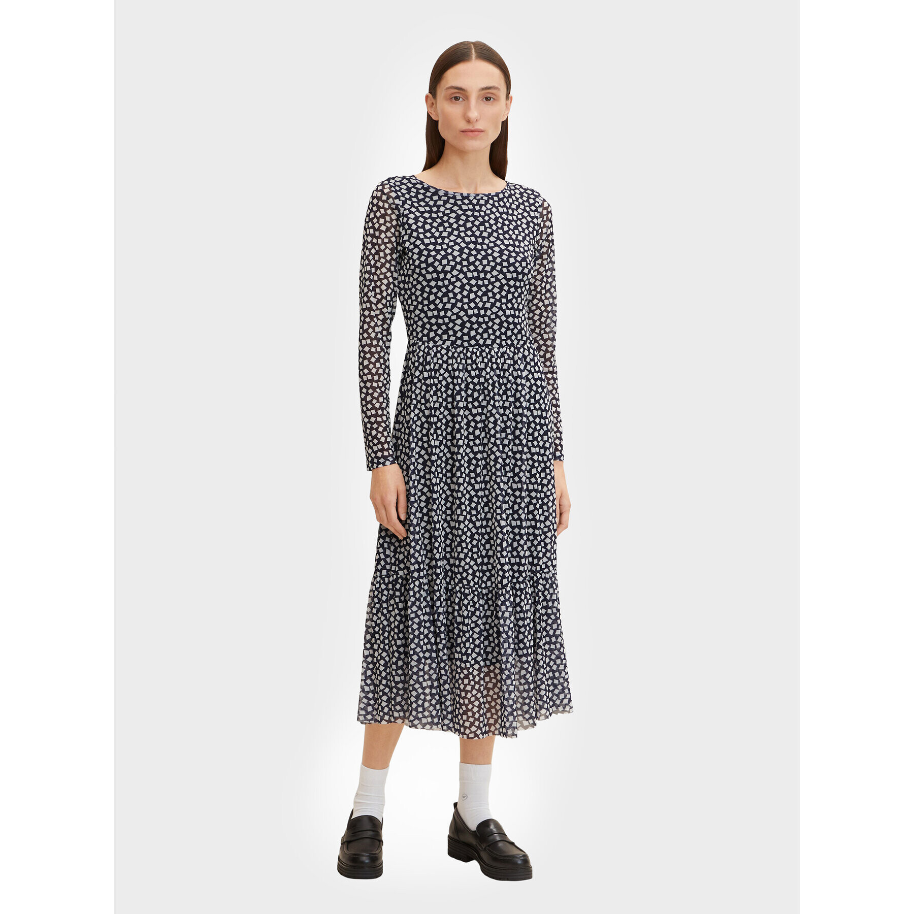 Tom Tailor Ежедневна рокля 1030257 Тъмносин Regular Fit - Pepit.bg