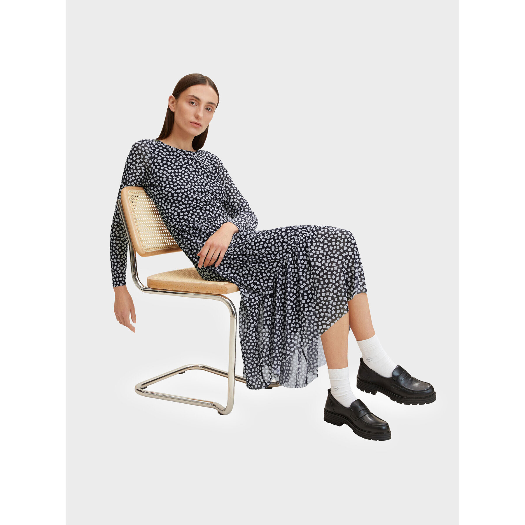 Tom Tailor Ежедневна рокля 1030257 Тъмносин Regular Fit - Pepit.bg