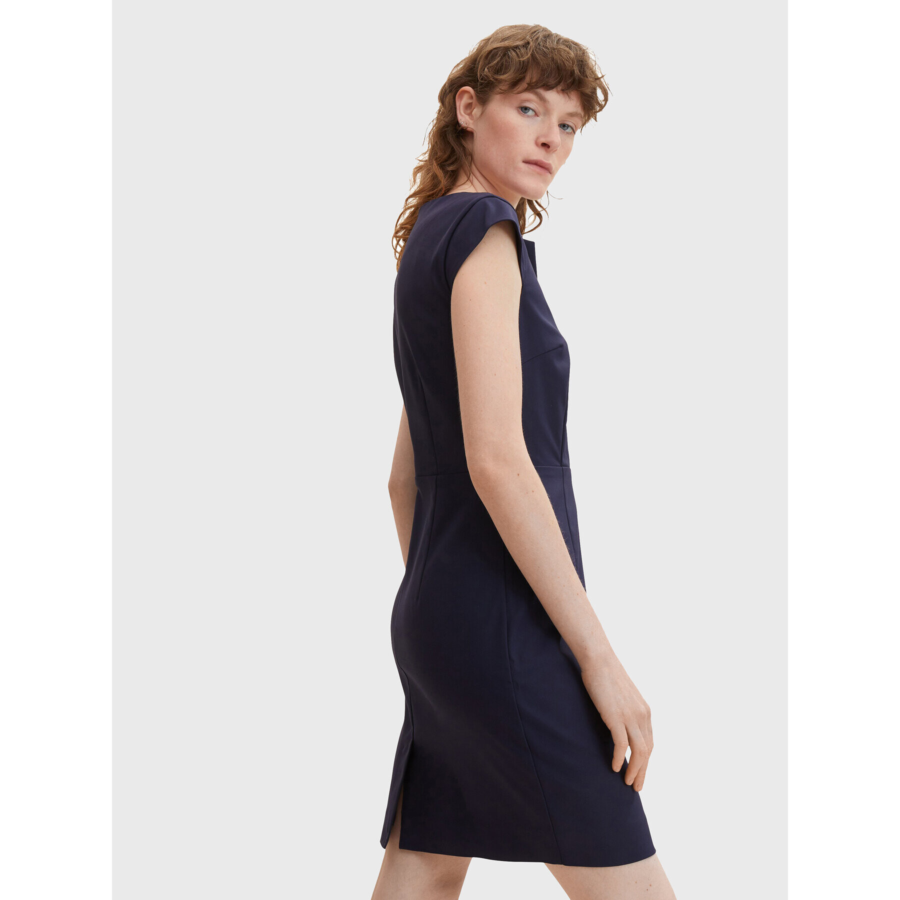 Tom Tailor Ежедневна рокля 1033589 Тъмносин Regular Fit - Pepit.bg