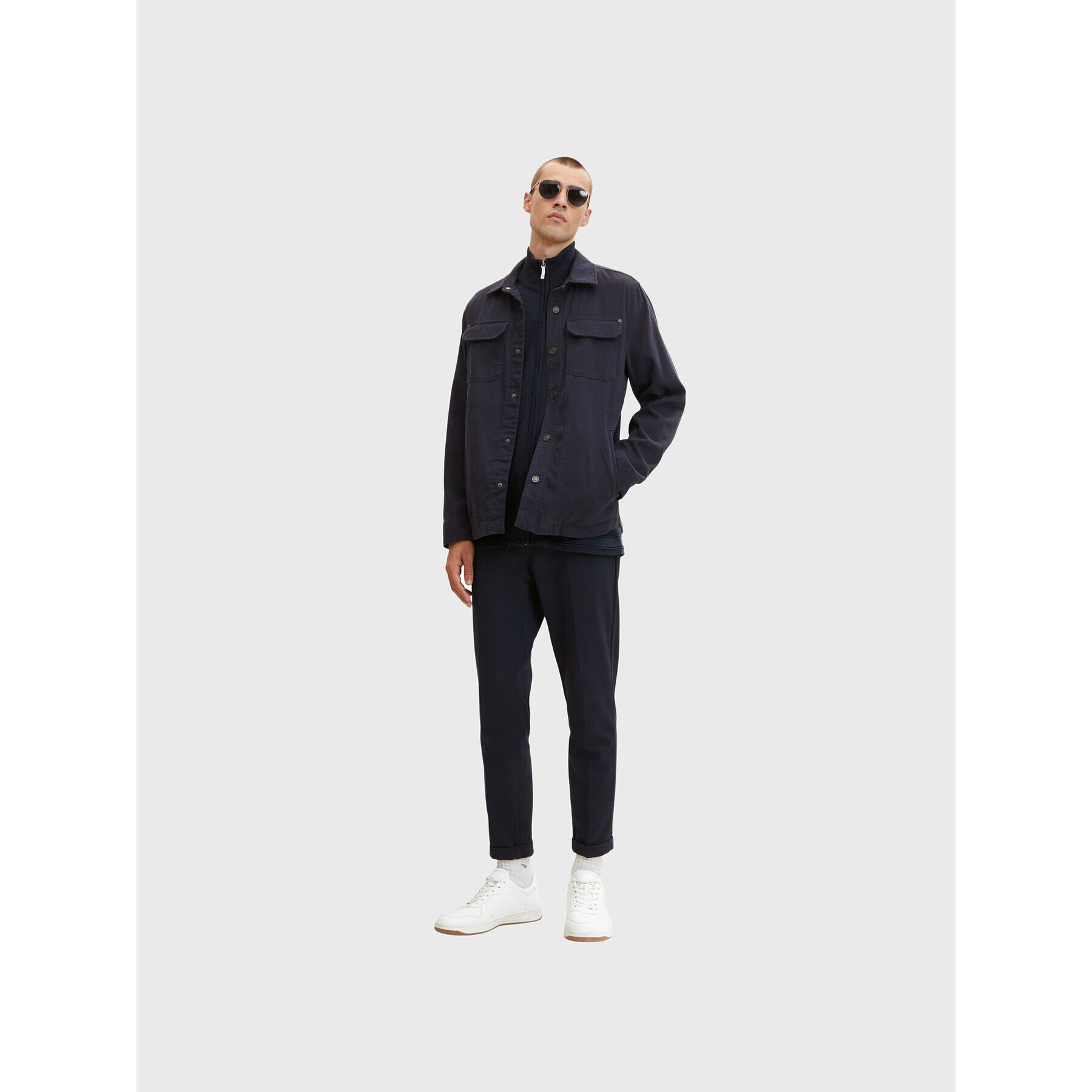 Tom Tailor Кардиган 1032285 Тъмносин Regular Fit - Pepit.bg