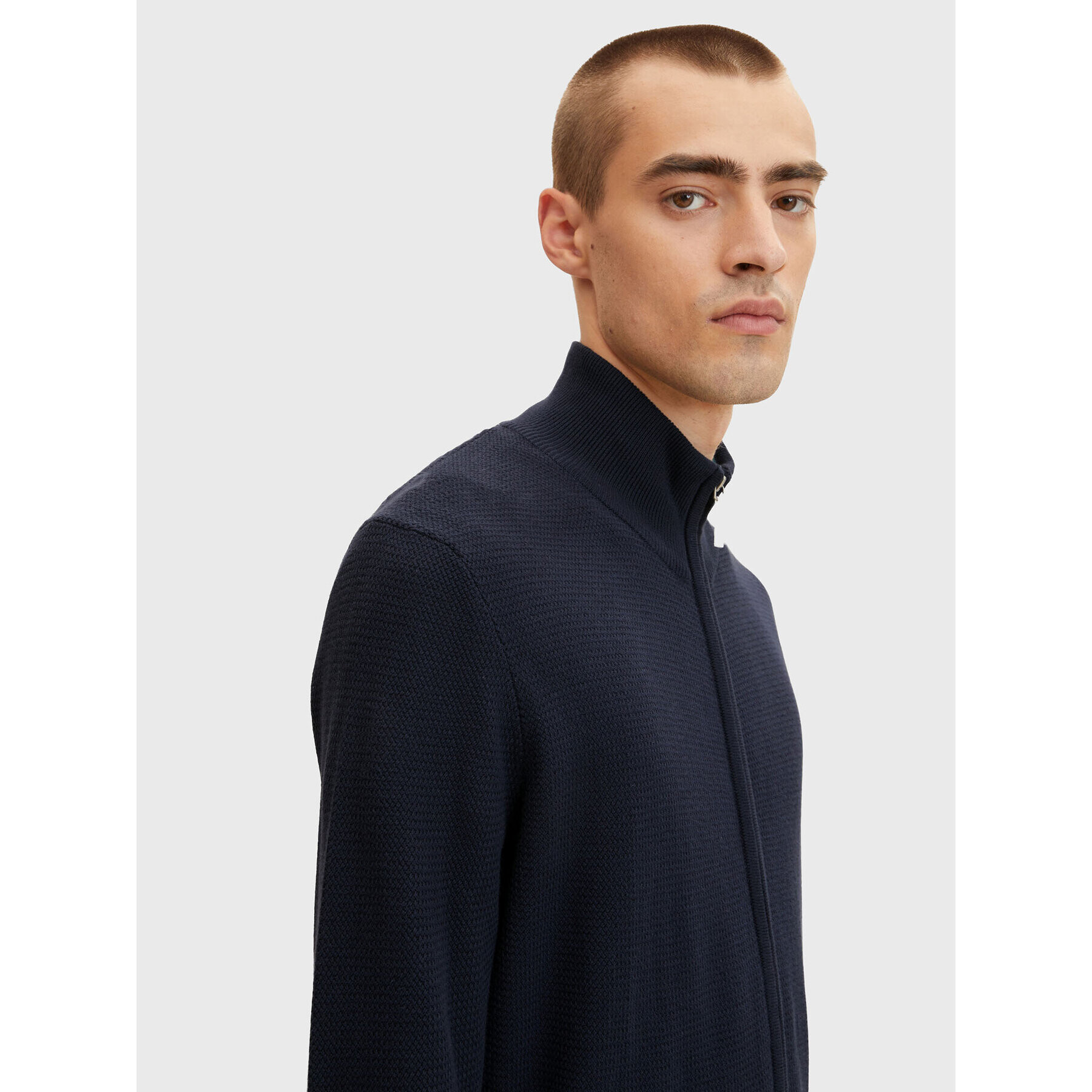 Tom Tailor Кардиган 1032285 Тъмносин Regular Fit - Pepit.bg