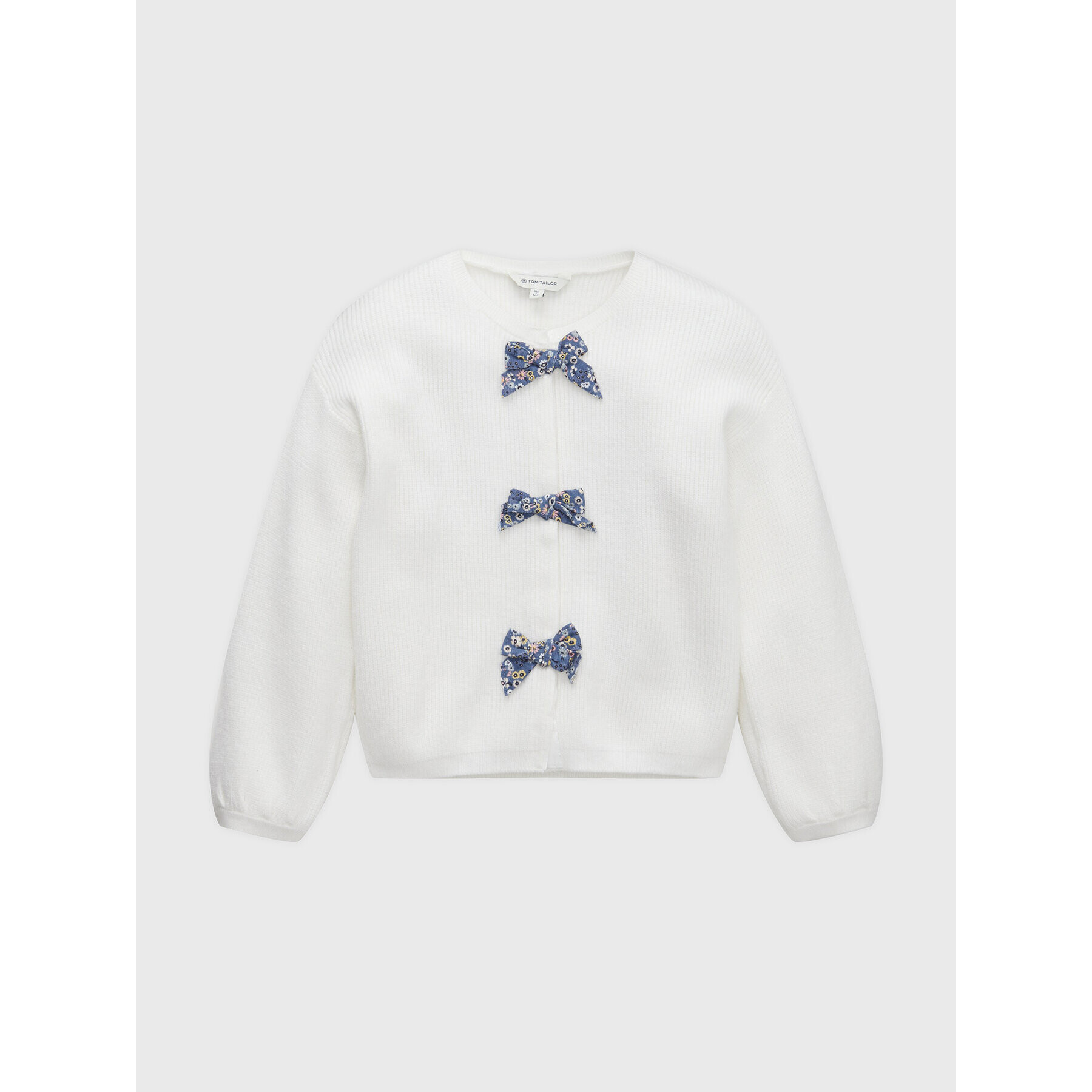 Tom Tailor Кардиган 1033231 Бял Regular Fit - Pepit.bg