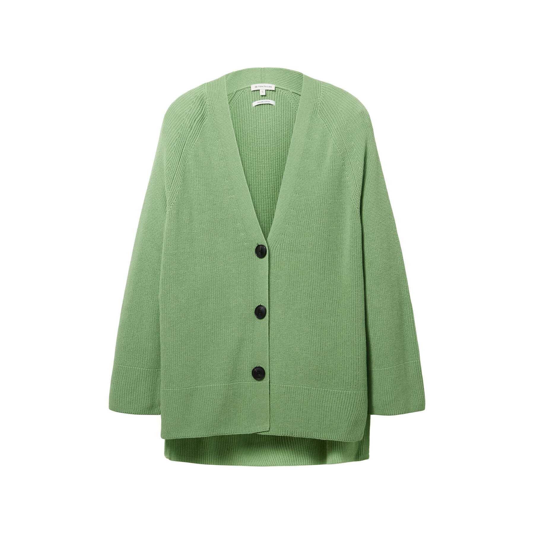 Tom Tailor Кардиган 1035305 Зелен Regular Fit - Pepit.bg