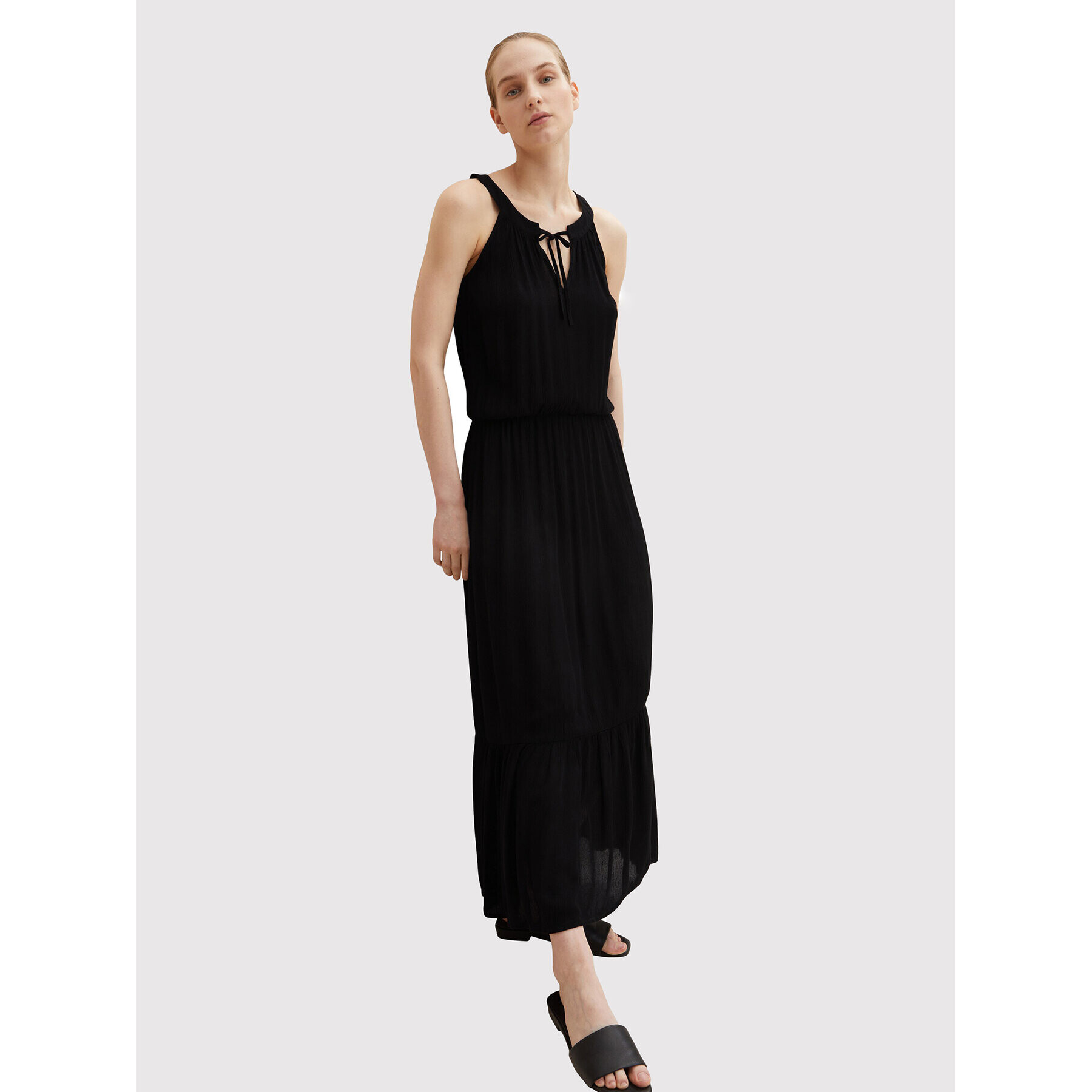 Tom Tailor Лятна рокля 1031700 Черен Regular Fit - Pepit.bg