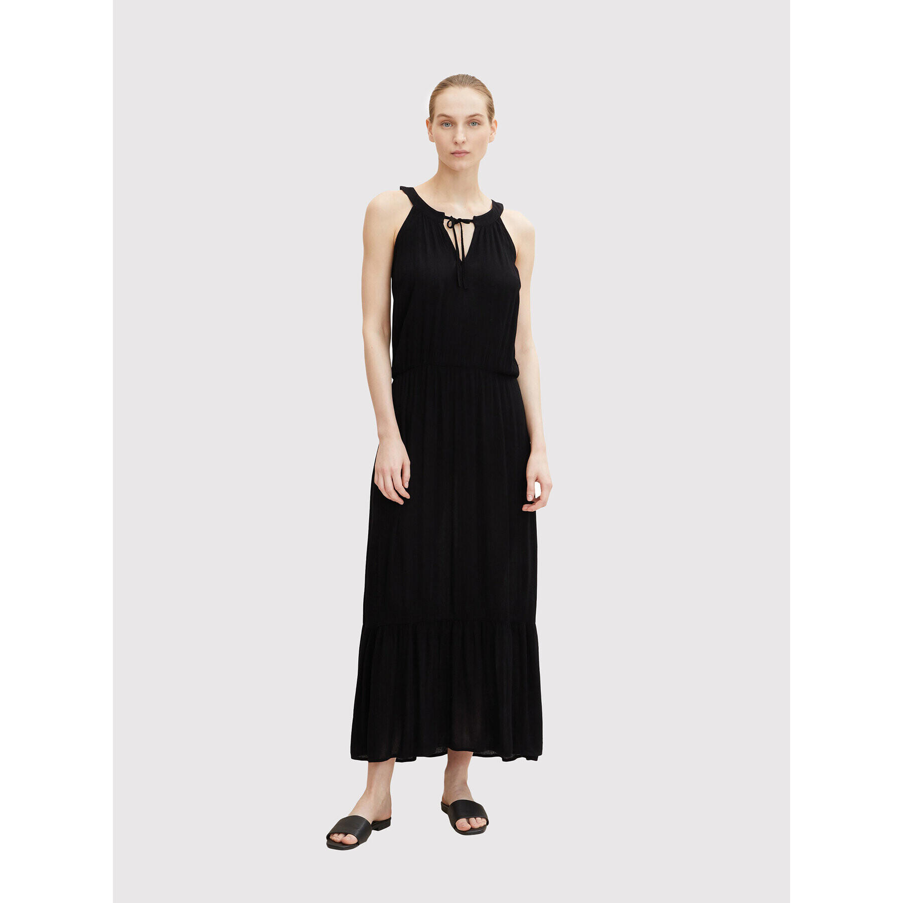 Tom Tailor Лятна рокля 1031700 Черен Regular Fit - Pepit.bg