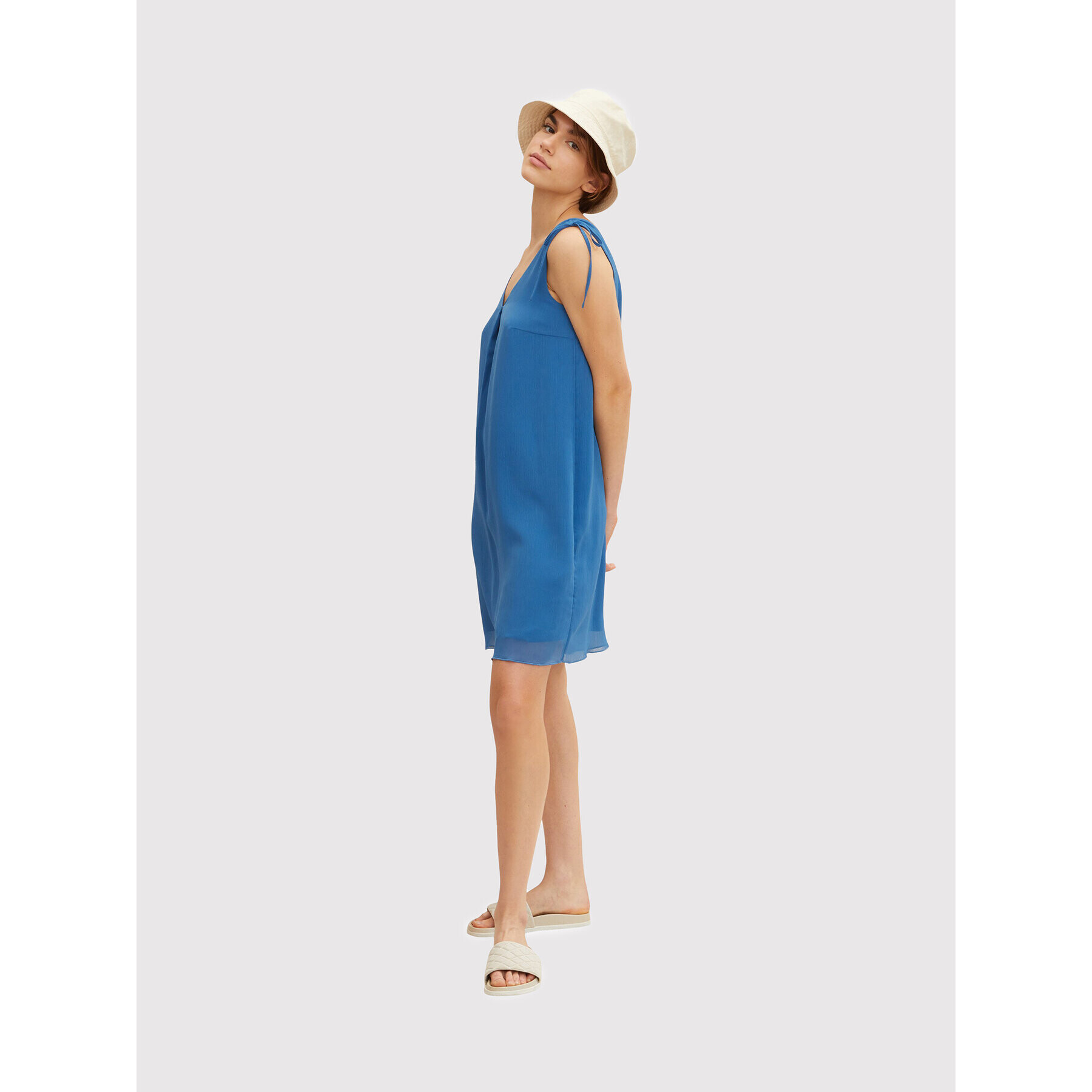 Tom Tailor Лятна рокля 1032230 Син Regular Fit - Pepit.bg
