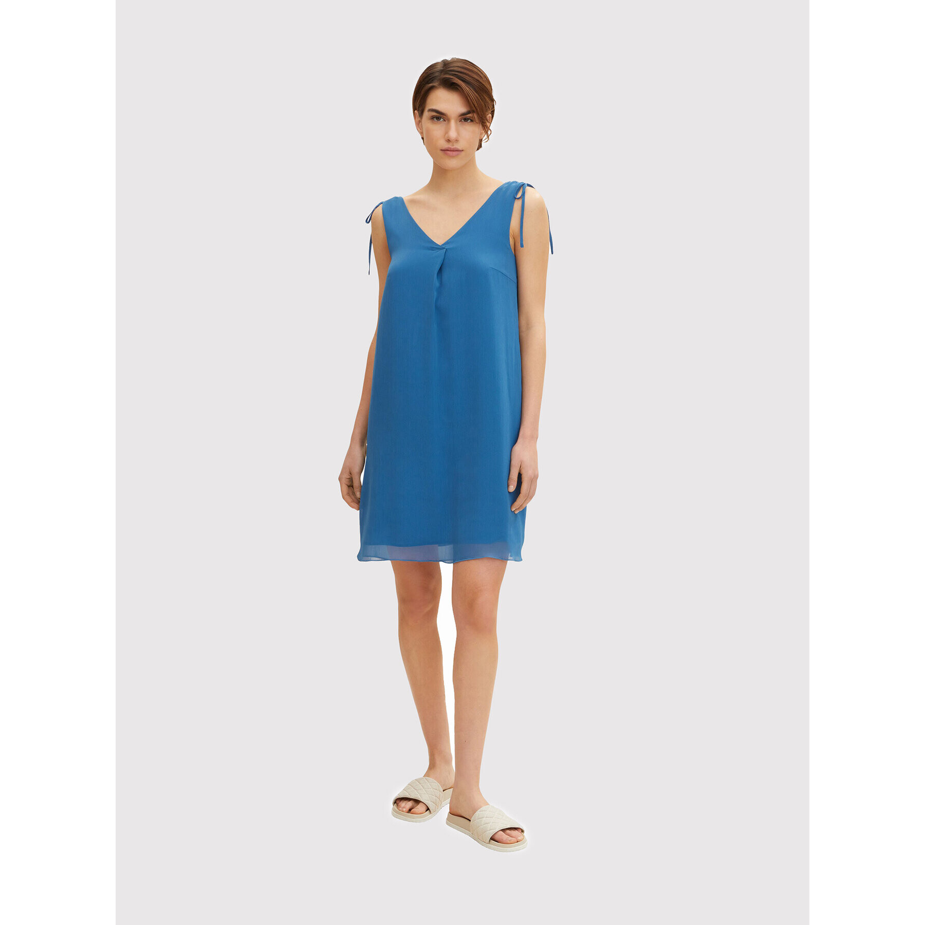 Tom Tailor Лятна рокля 1032230 Син Regular Fit - Pepit.bg