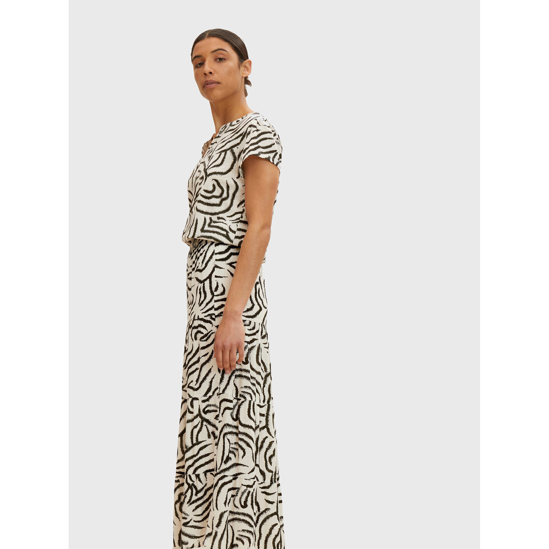 Tom Tailor Макси пола 1031673 Бежов Regular Fit - Pepit.bg