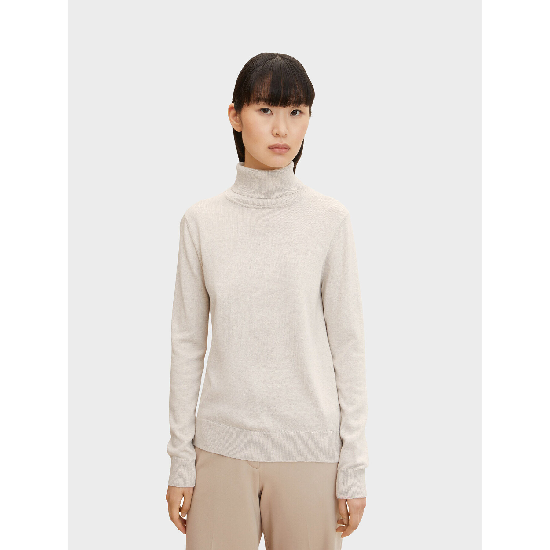 Tom Tailor Поло 1032589 Бежов Regular Fit - Pepit.bg