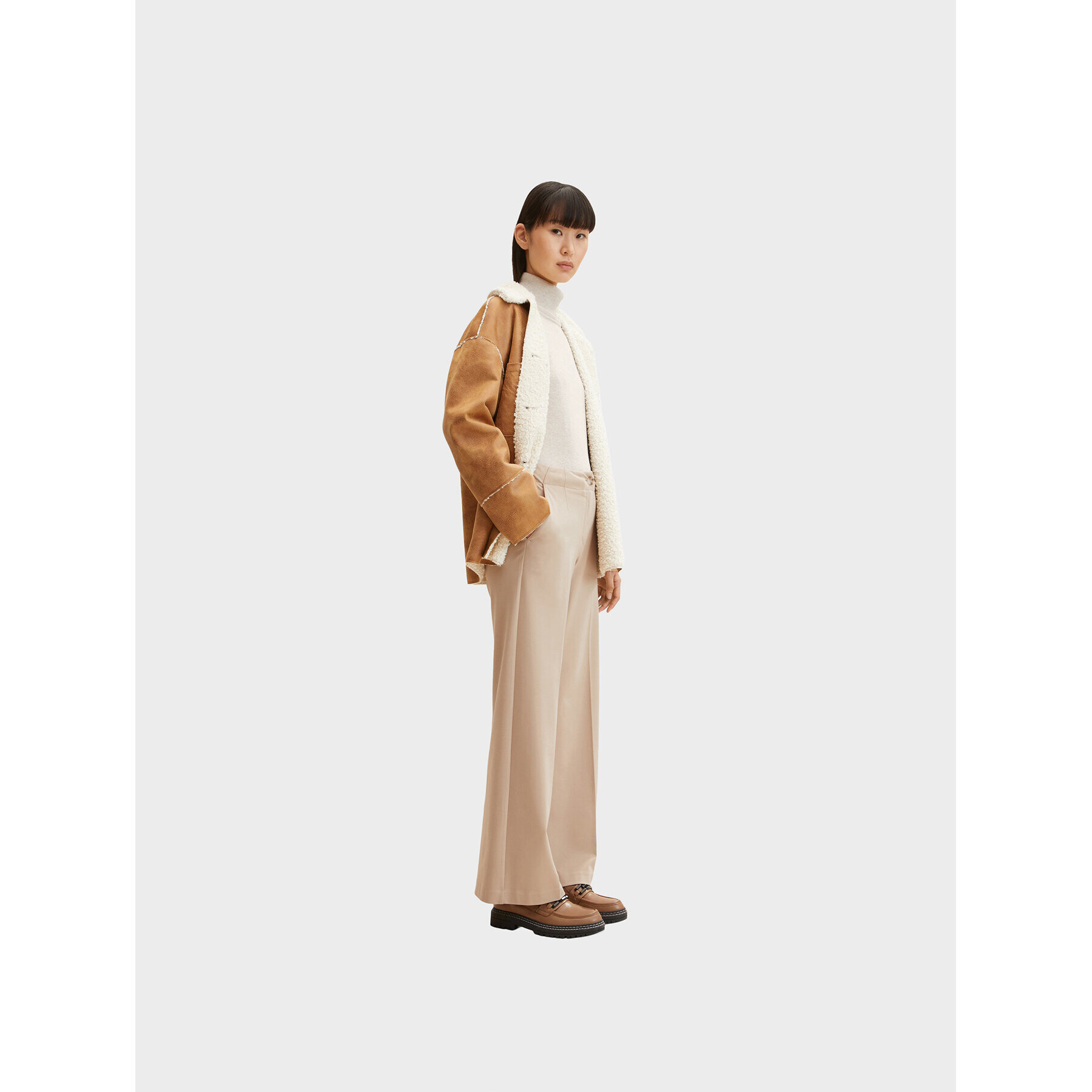 Tom Tailor Поло 1032589 Бежов Regular Fit - Pepit.bg
