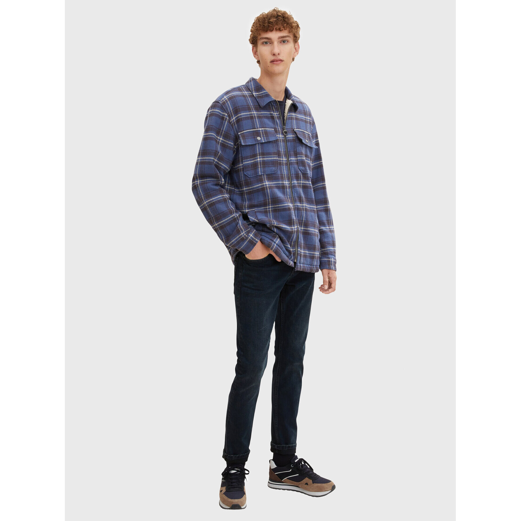 Tom Tailor Denim Преходно яке 1032386 Тъмносин Relaxed Fit - Pepit.bg