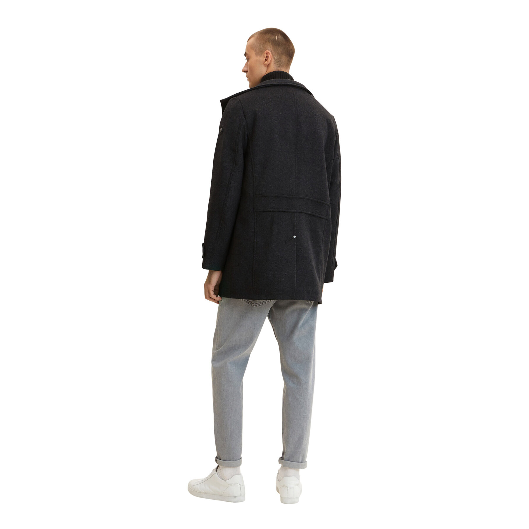 Tom Tailor Преходно палто 1032506 Черен Regular Fit - Pepit.bg