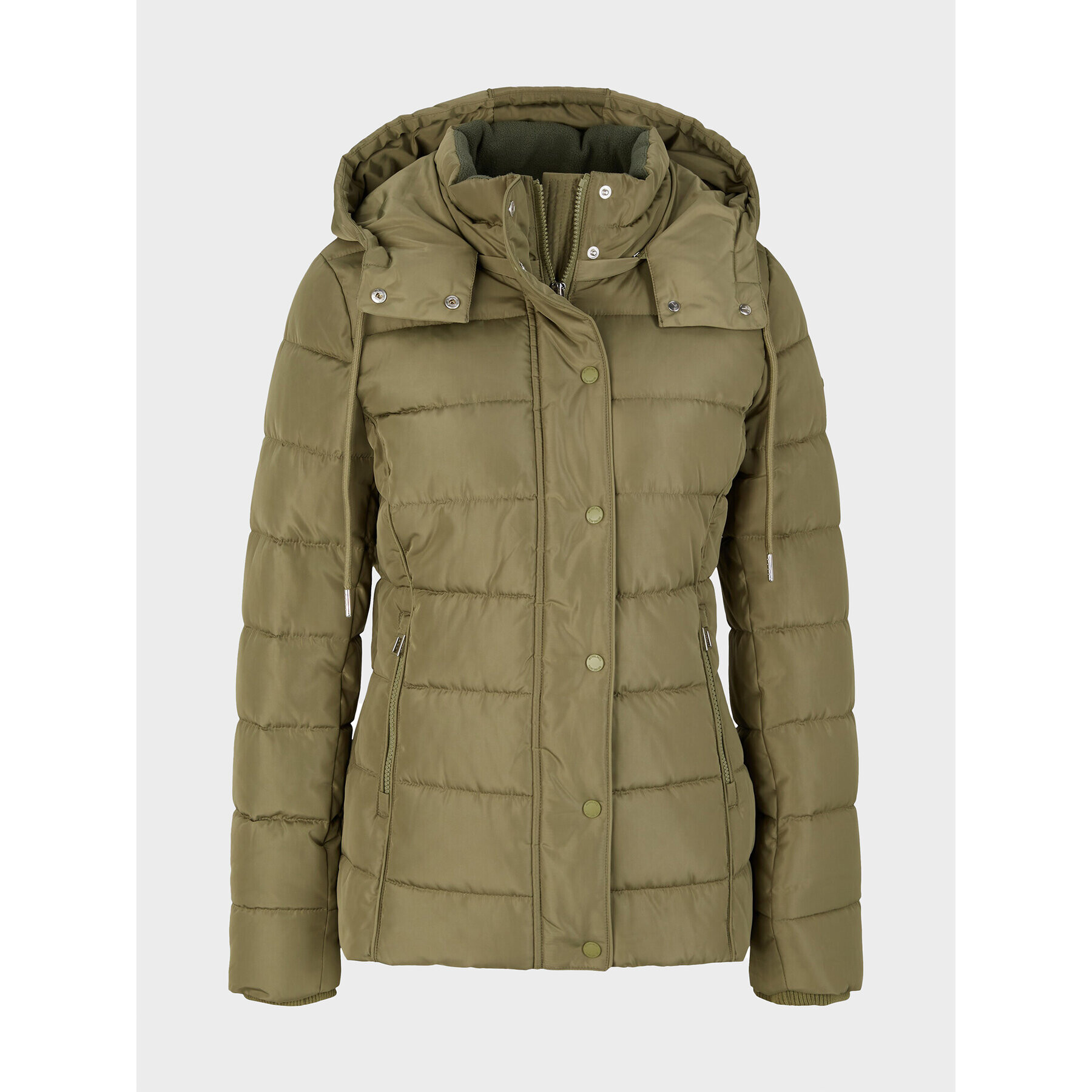 Tom Tailor Пухено яке 1032480 Зелен Regular Fit - Pepit.bg