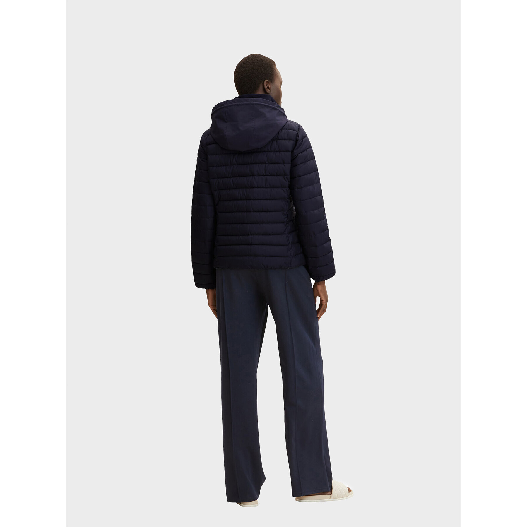 Tom Tailor Пухено яке 1031317 Тъмносин Regular Fit - Pepit.bg