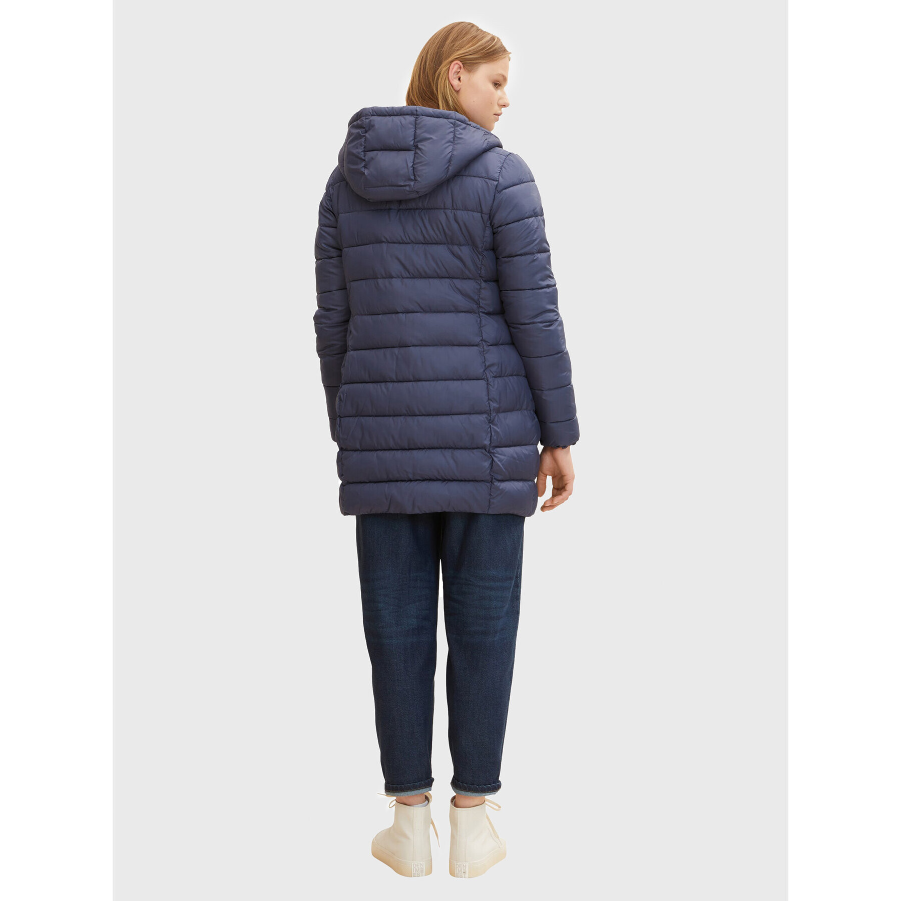 Tom Tailor Denim Пухено яке 1031391 Тъмносин Regular Fit - Pepit.bg