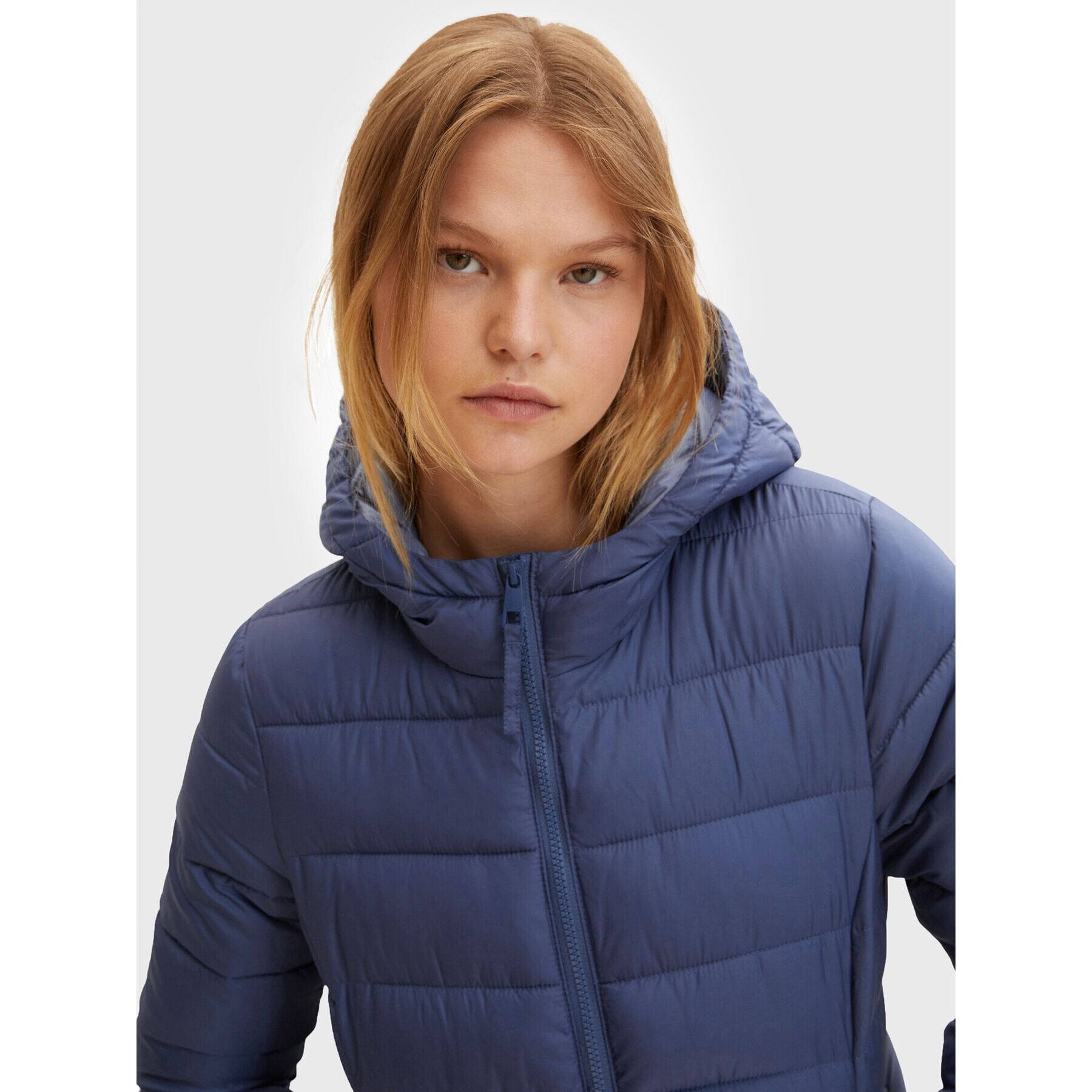 Tom Tailor Denim Пухено яке 1031391 Тъмносин Regular Fit - Pepit.bg