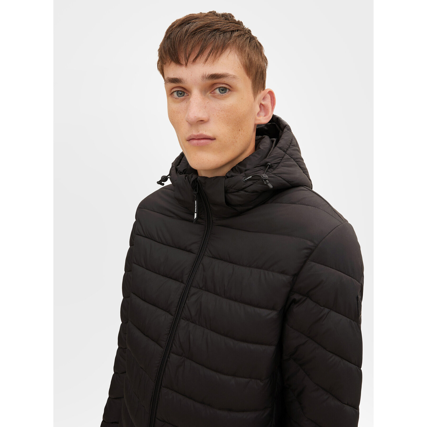 Tom Tailor Denim Пухено яке 1031780 Черен Regular Fit - Pepit.bg