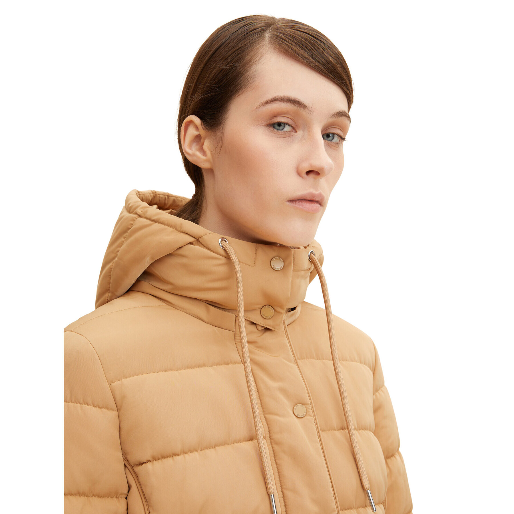 Tom Tailor Пухено яке 1032480 Бежов Regular Fit - Pepit.bg
