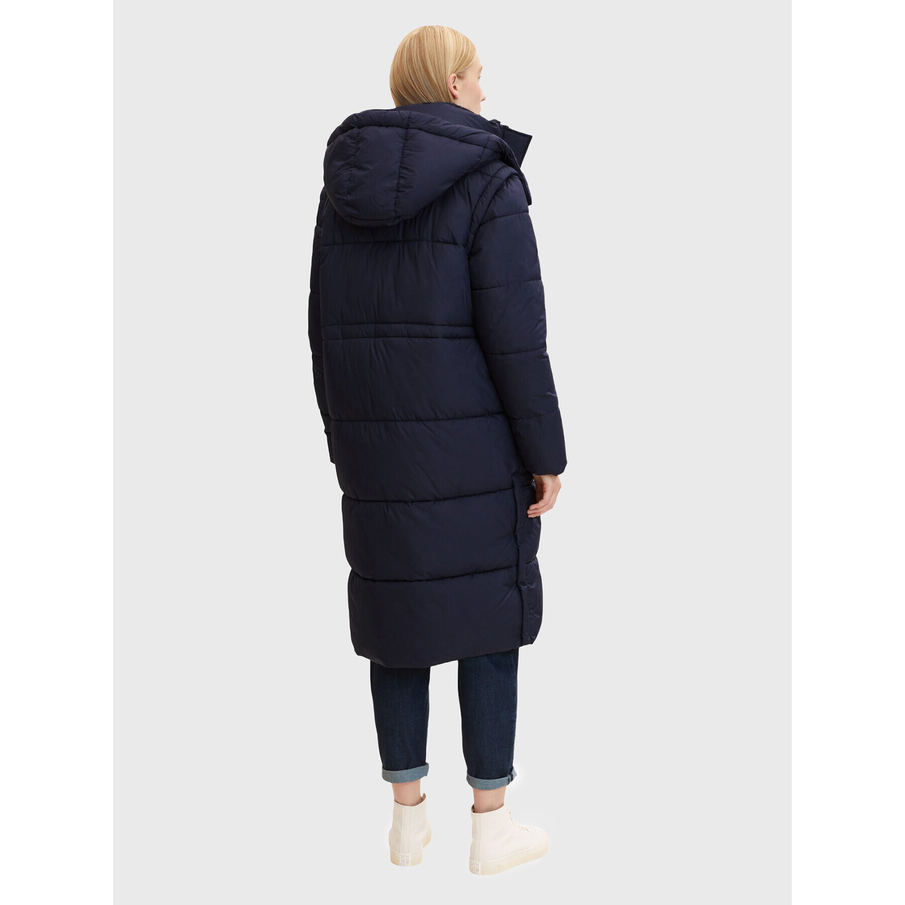 Tom Tailor Пухено яке 1032504 Тъмносин Regular Fit - Pepit.bg