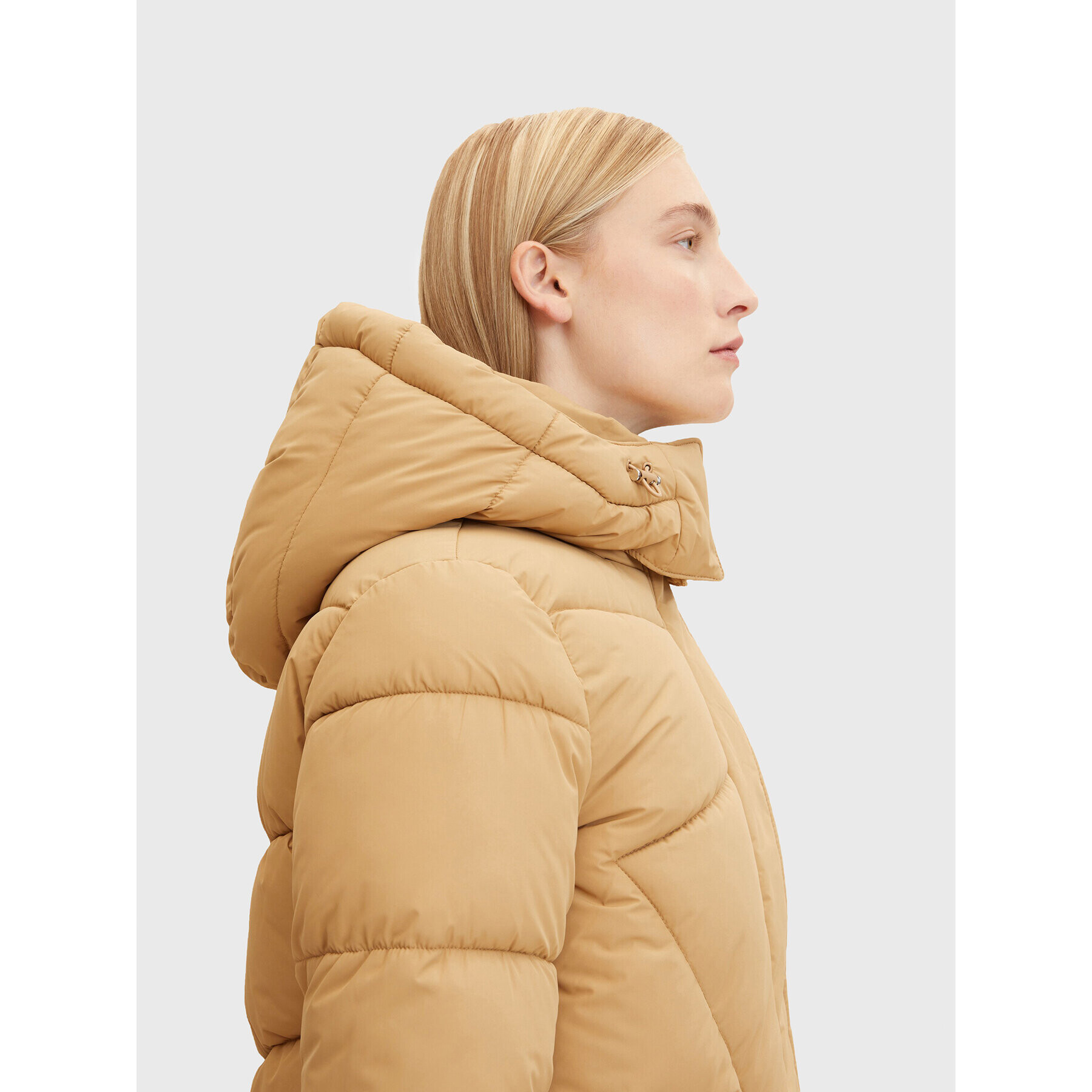 Tom Tailor Пухено яке 1033560 Бежов Regular Fit - Pepit.bg