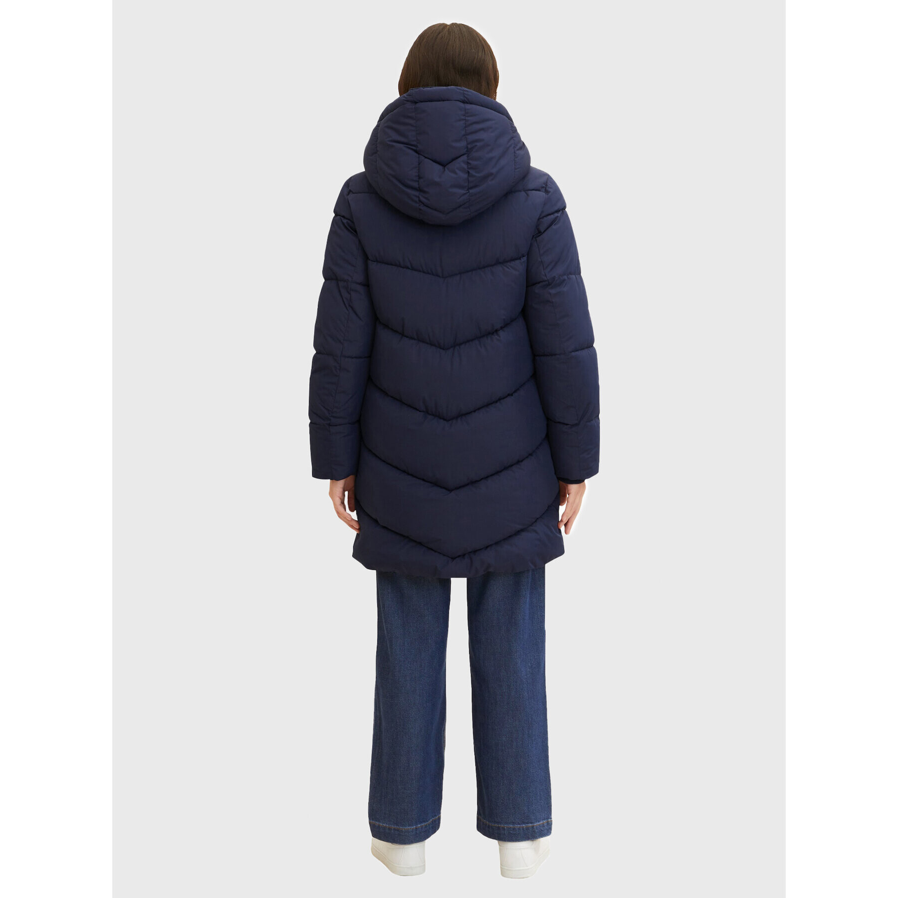 Tom Tailor Пухено яке 1033560 Тъмносин Regular Fit - Pepit.bg