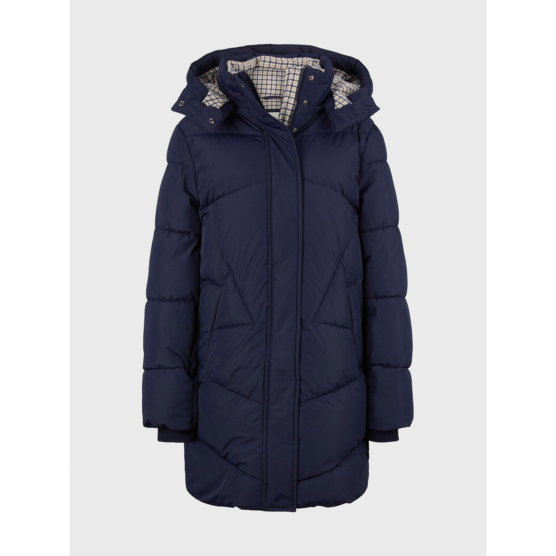 Tom Tailor Пухено яке 1033560 Тъмносин Regular Fit - Pepit.bg