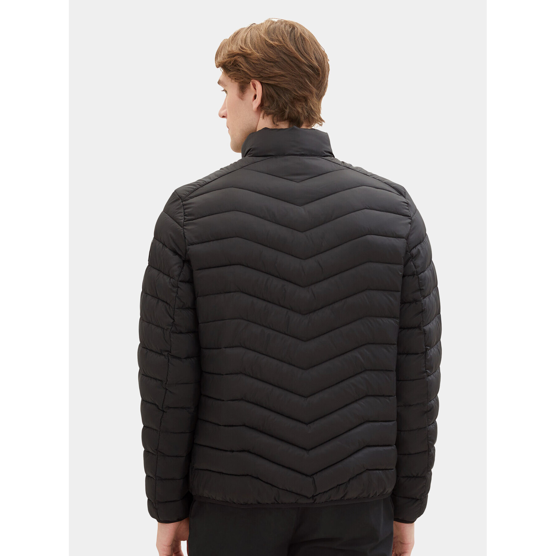 Tom Tailor Пухено яке 1036073 Черен Regular Fit - Pepit.bg