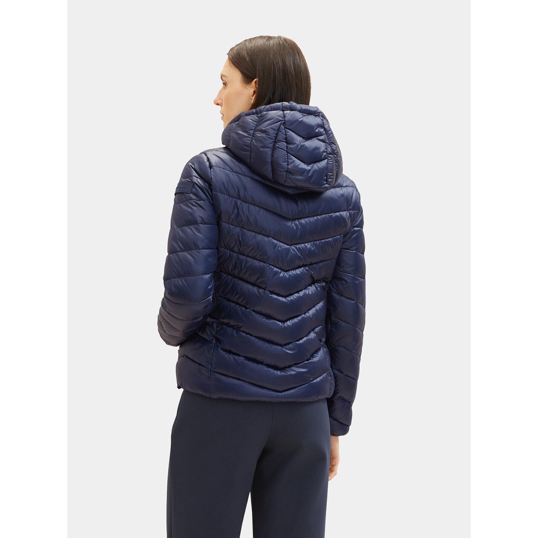 Tom Tailor Пухено яке 1036719 Тъмносин Regular Fit - Pepit.bg
