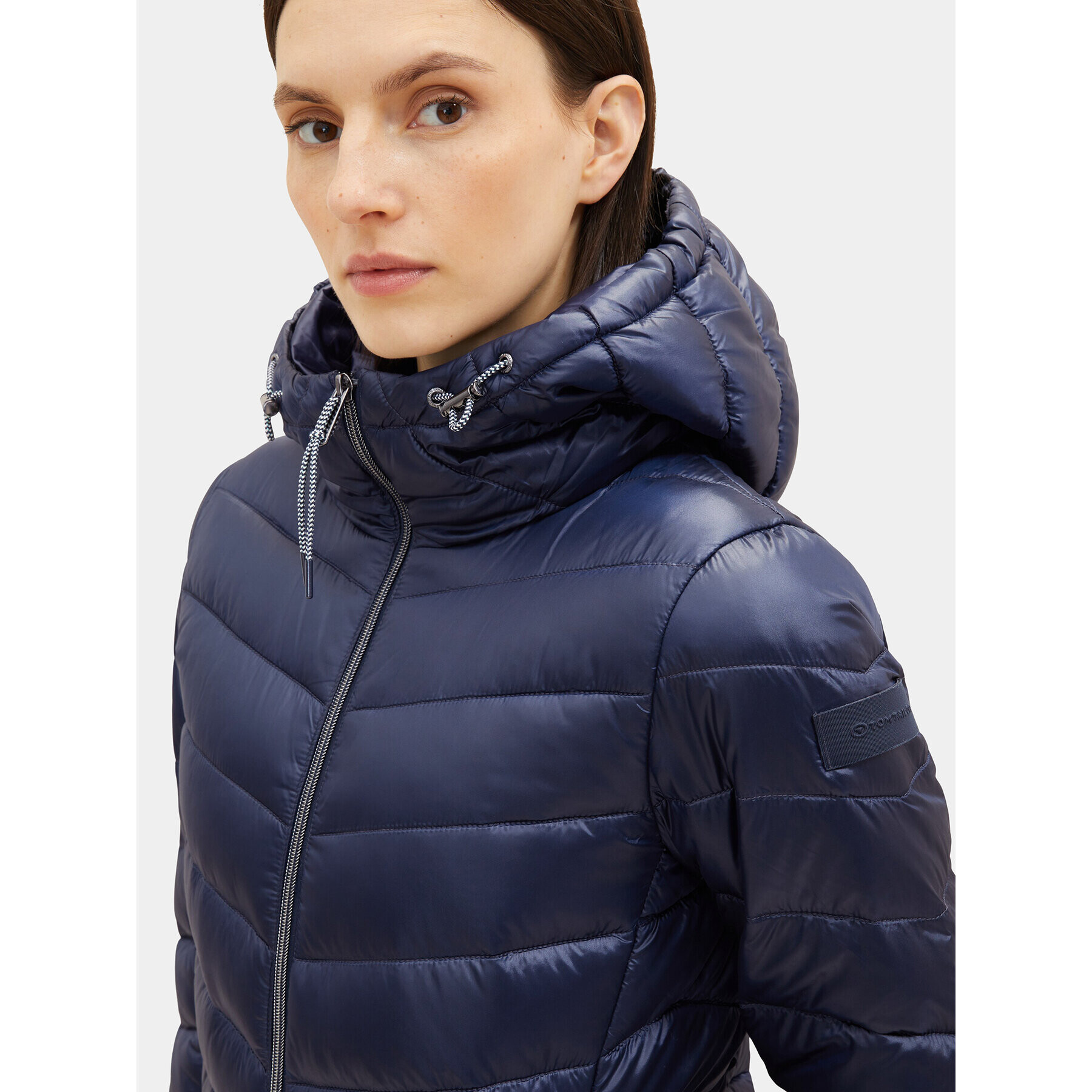 Tom Tailor Пухено яке 1036719 Тъмносин Regular Fit - Pepit.bg