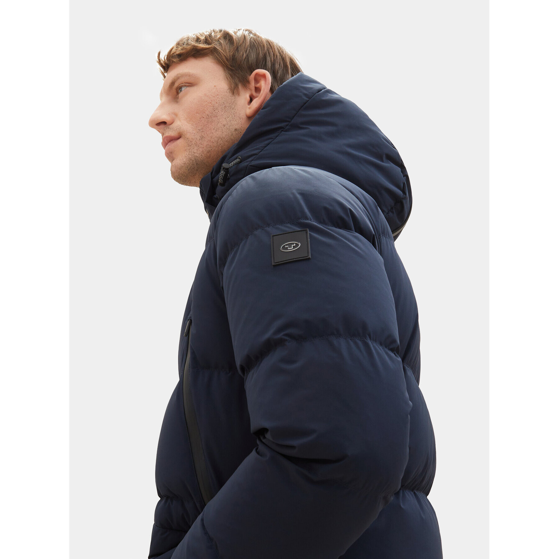 Tom Tailor Пухено яке 1037357 Тъмносин Regular Fit - Pepit.bg