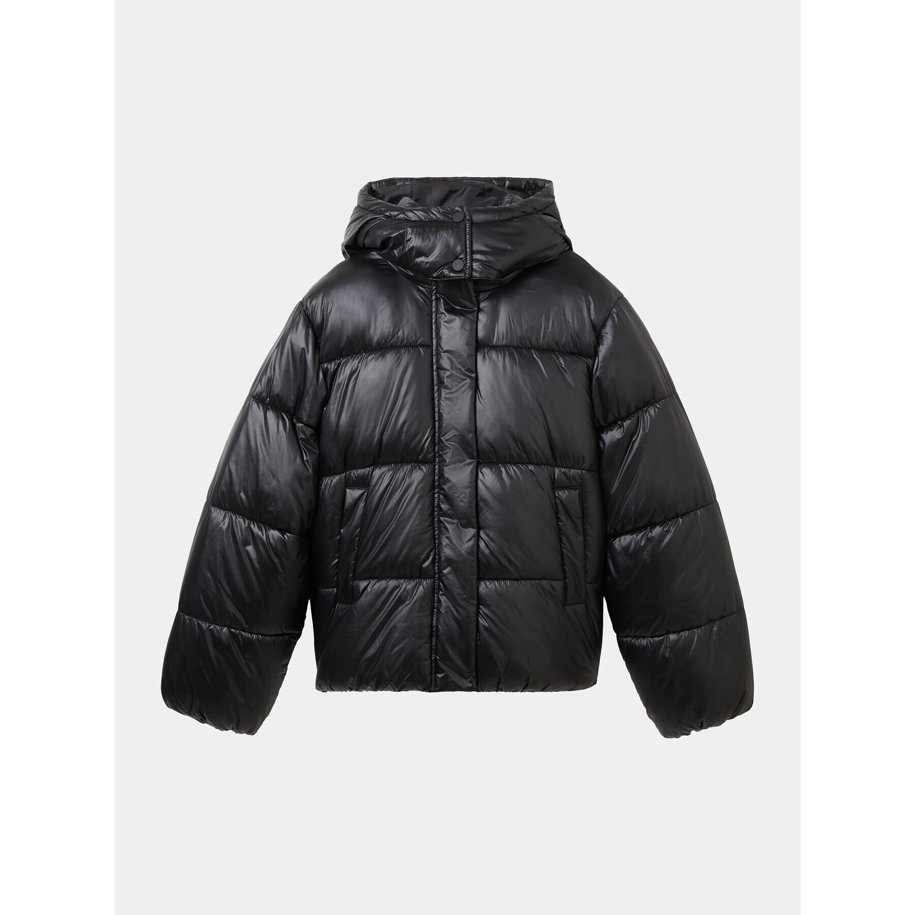 Tom Tailor Пухено яке 1038494 Черен Regular Fit - Pepit.bg