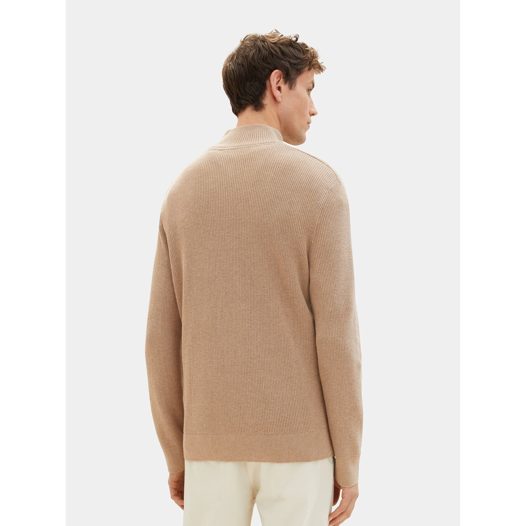 Tom Tailor Пуловер 1038315 Кафяв Regular Fit - Pepit.bg
