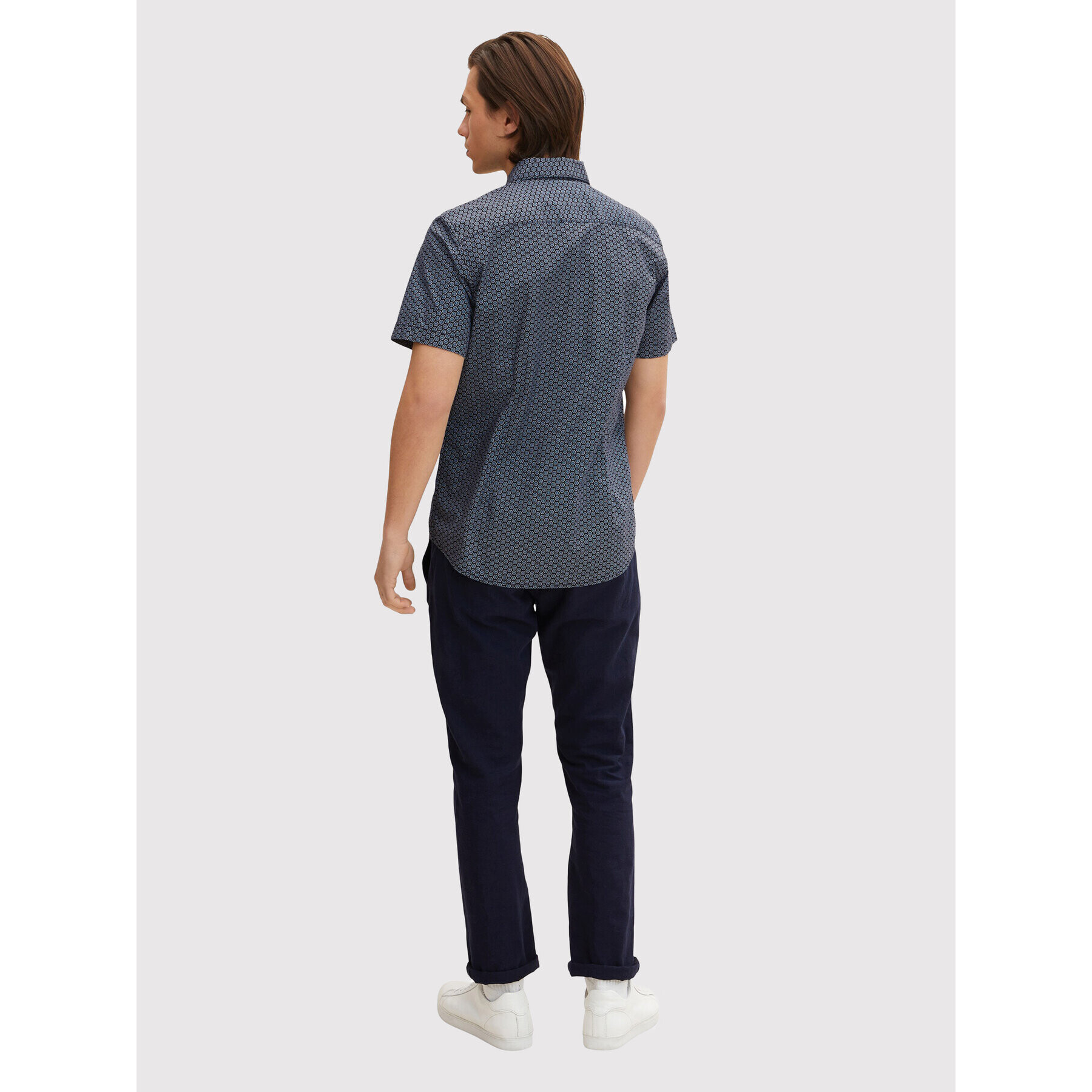Tom Tailor Риза 1031041 Тъмносин Slim Fit - Pepit.bg