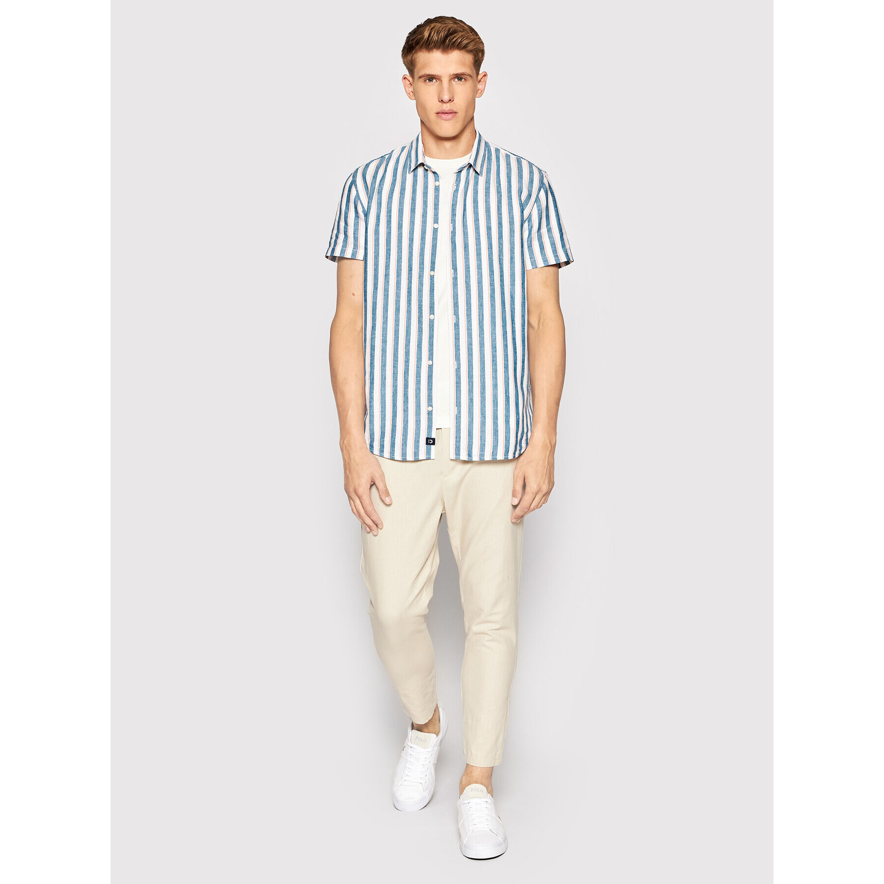 Tom Tailor Риза 1031062 Син Fitted Fit - Pepit.bg