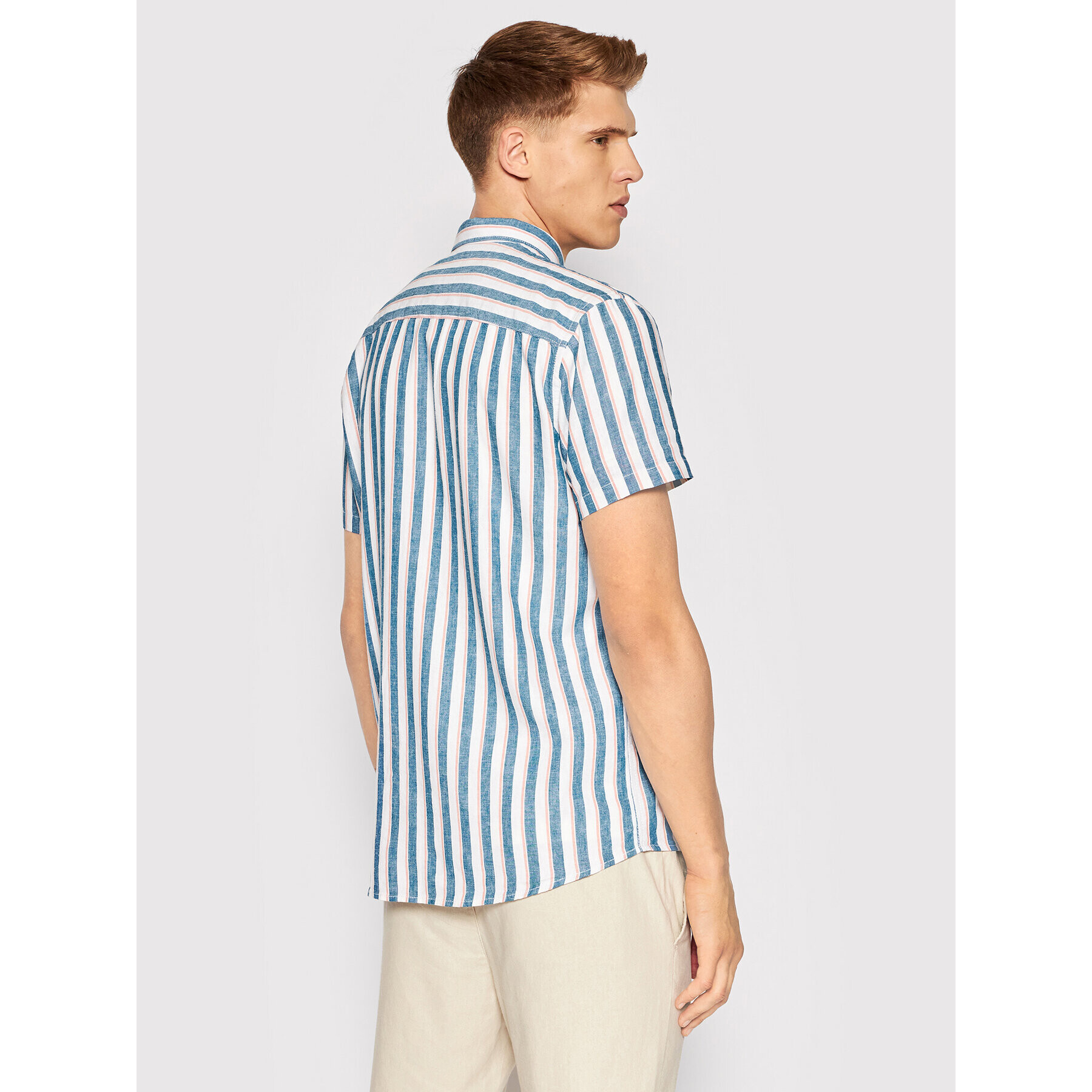 Tom Tailor Риза 1031062 Син Fitted Fit - Pepit.bg