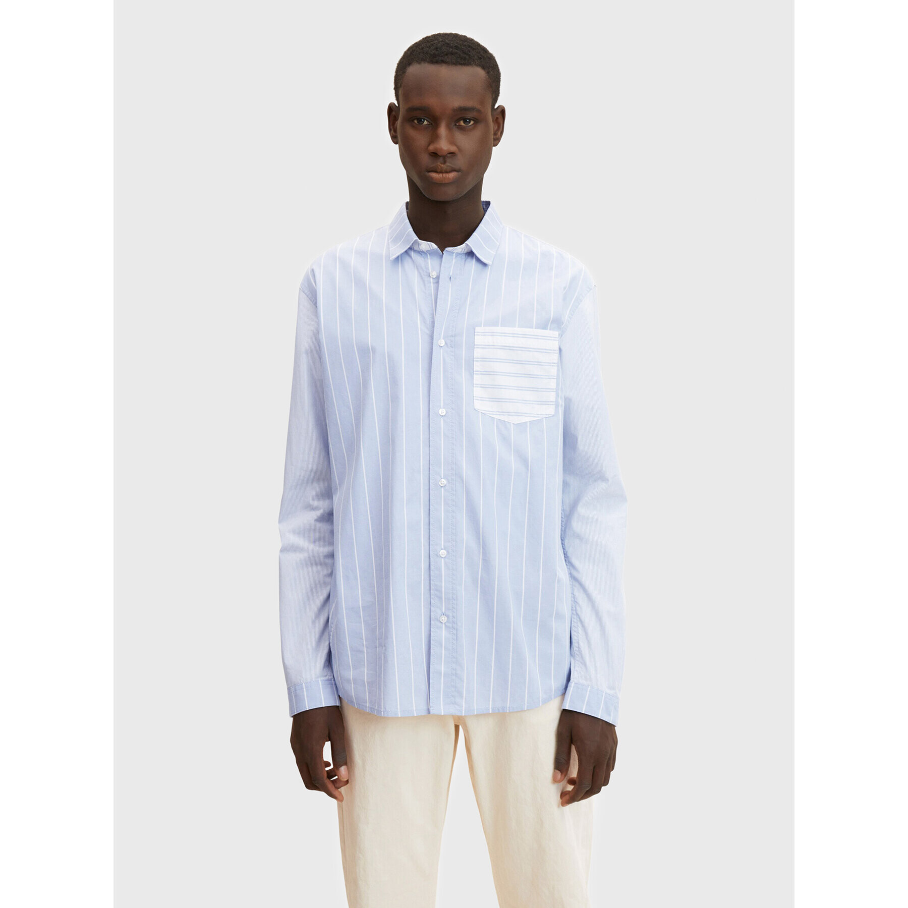 Tom Tailor Denim Риза 1032372 Син Relaxed Fit - Pepit.bg