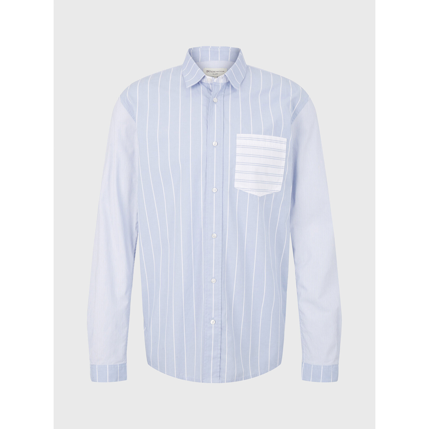 Tom Tailor Denim Риза 1032372 Син Relaxed Fit - Pepit.bg