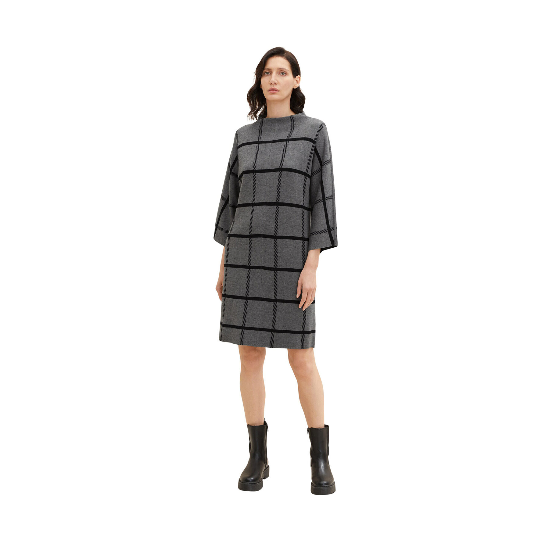 Tom Tailor Рокля 1034476 Сив Regular Fit - Pepit.bg