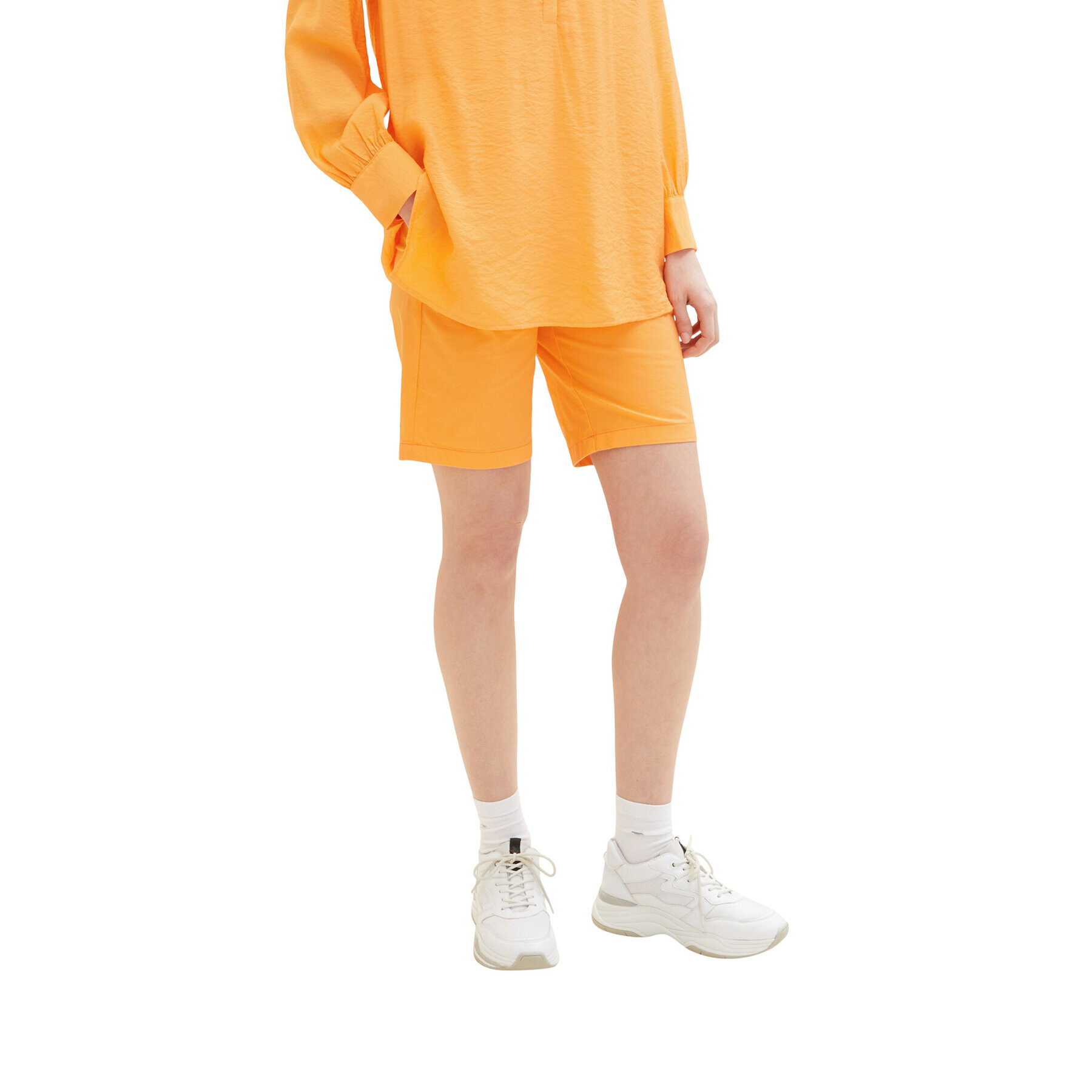 Tom Tailor Шорти от плат 1035499 Оранжев Regular Fit - Pepit.bg