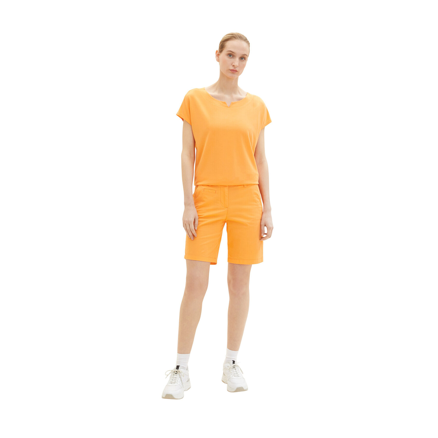 Tom Tailor Шорти от плат 1035499 Оранжев Regular Fit - Pepit.bg