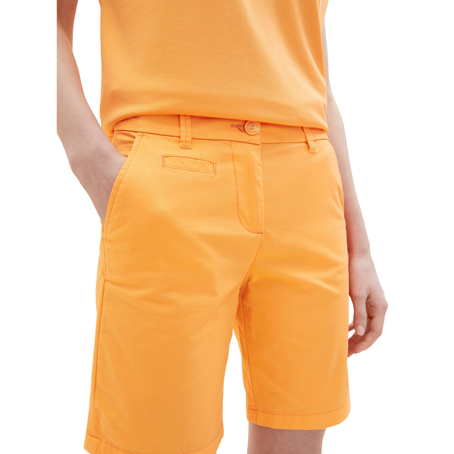 Tom Tailor Шорти от плат 1035499 Оранжев Regular Fit - Pepit.bg