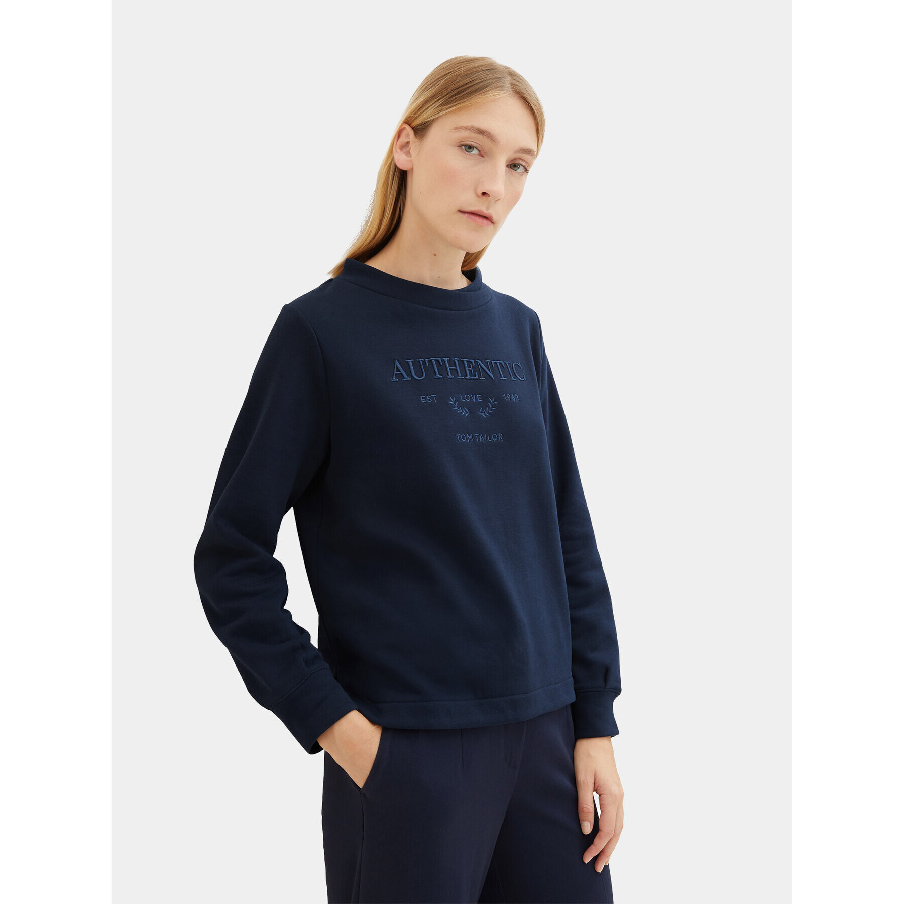 Tom Tailor Суитшърт 1039069 Тъмносин Regular Fit - Pepit.bg